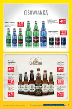 Pogląd oferty "Makro gazetka - Dostawy dla gastronomii" - ważna od 03.04.2026 | Strona: 9 | Produkty: Piwo pszeniczne, Piwo, Woda