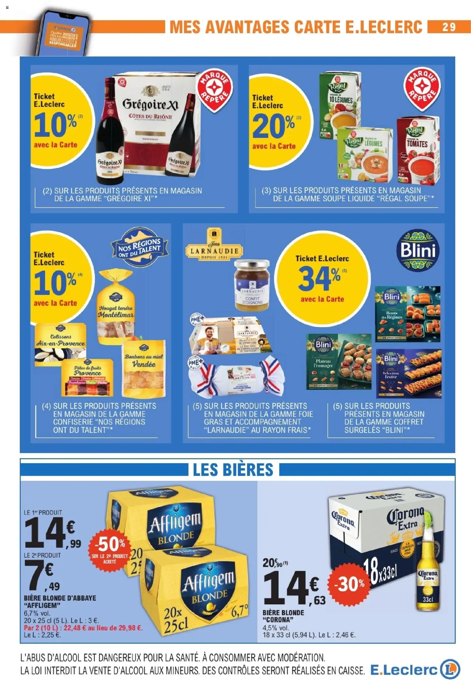 {H1} | Page: 29 | Produits: Nougat, Miel, Tomates, Bonbons