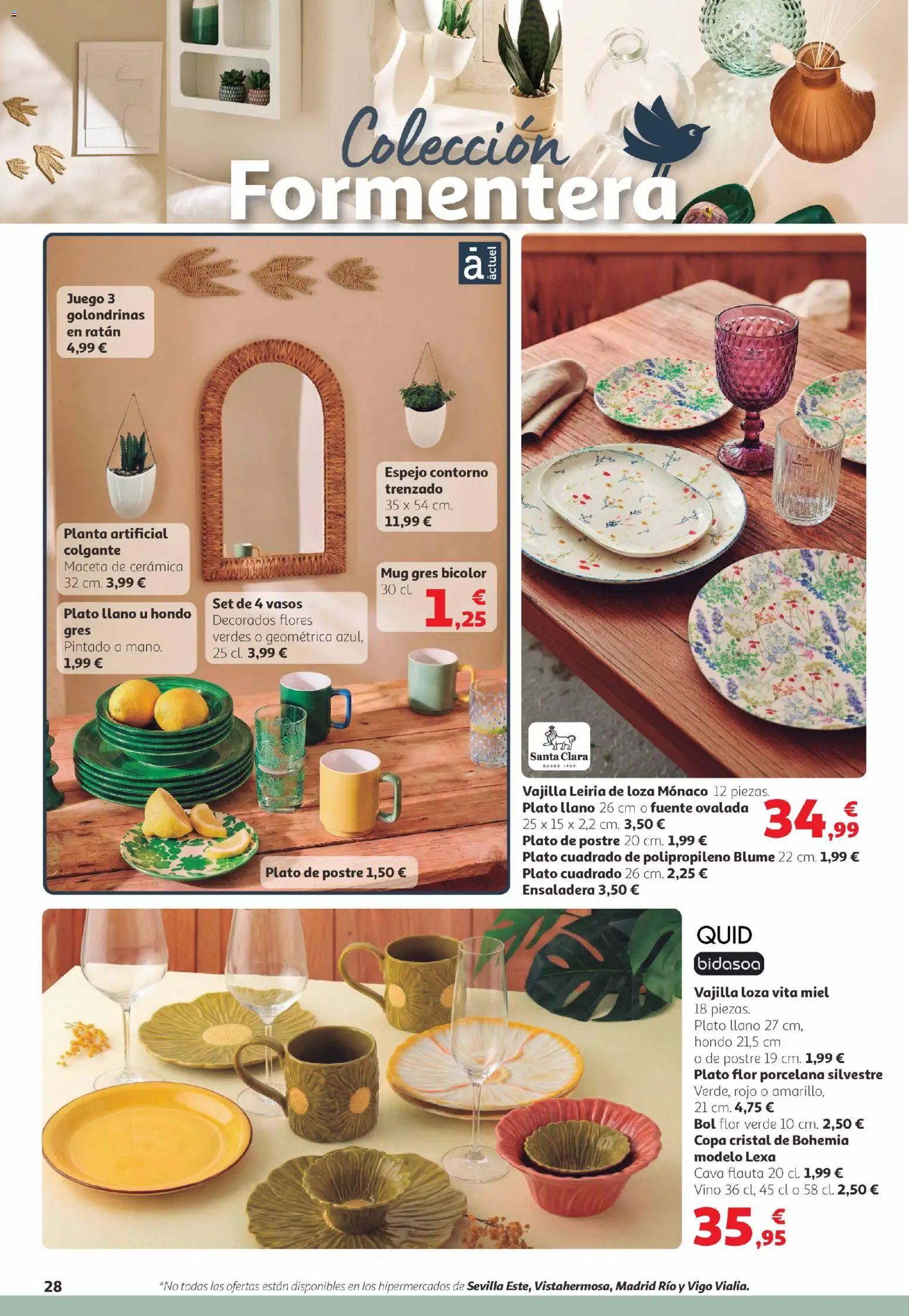 Alcampo -  Canarias │ válido desde el 12.03.2026 | Página: 28 | Productos: Vino, Vasos, Βρεφικό κρεβάτι, Espejo