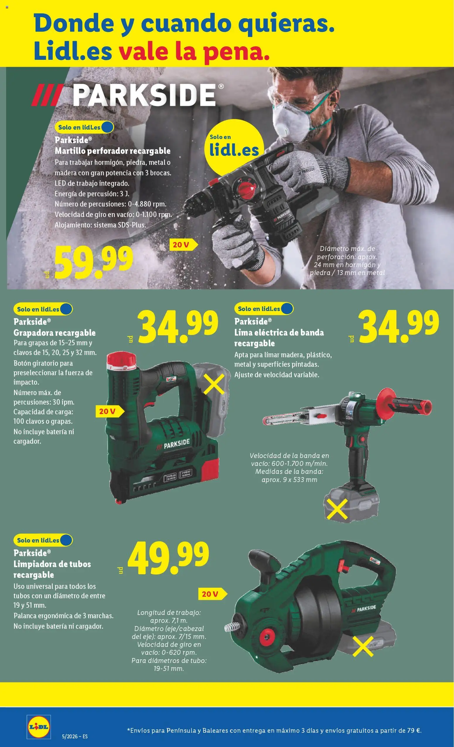 Lidl folleto de bazar │ válido desde el 26.01.2026 | Página: 14 | Productos: Lima, Batería