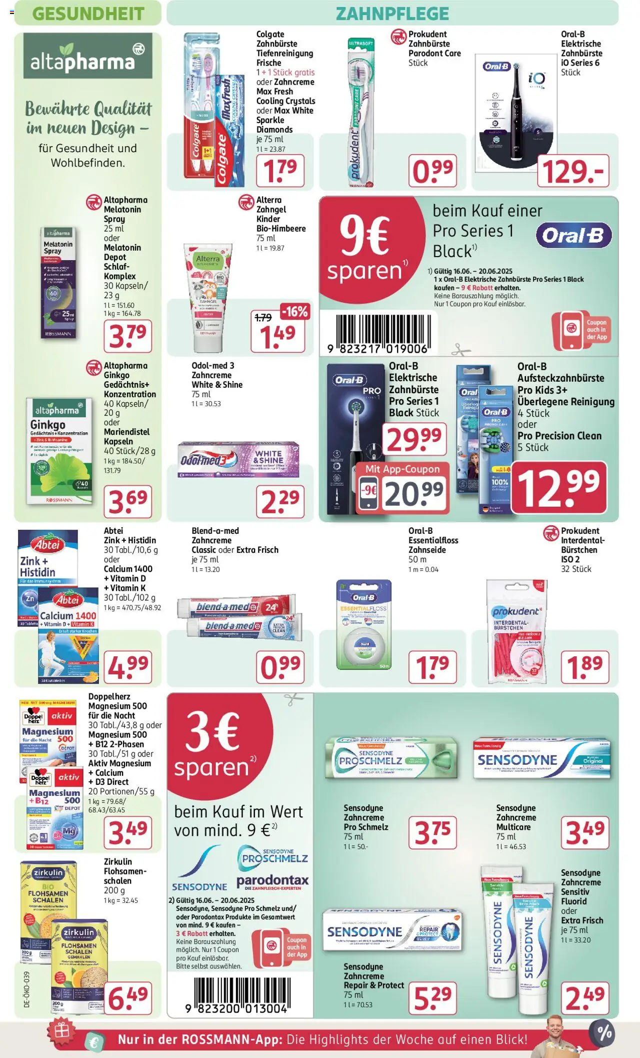 Rossmann Prospekt 	 - gültig ab dem 16.06.2025 | Seite: 12 | Produkte: Elektrische zahnbürste, Zahnbürste, Tablet