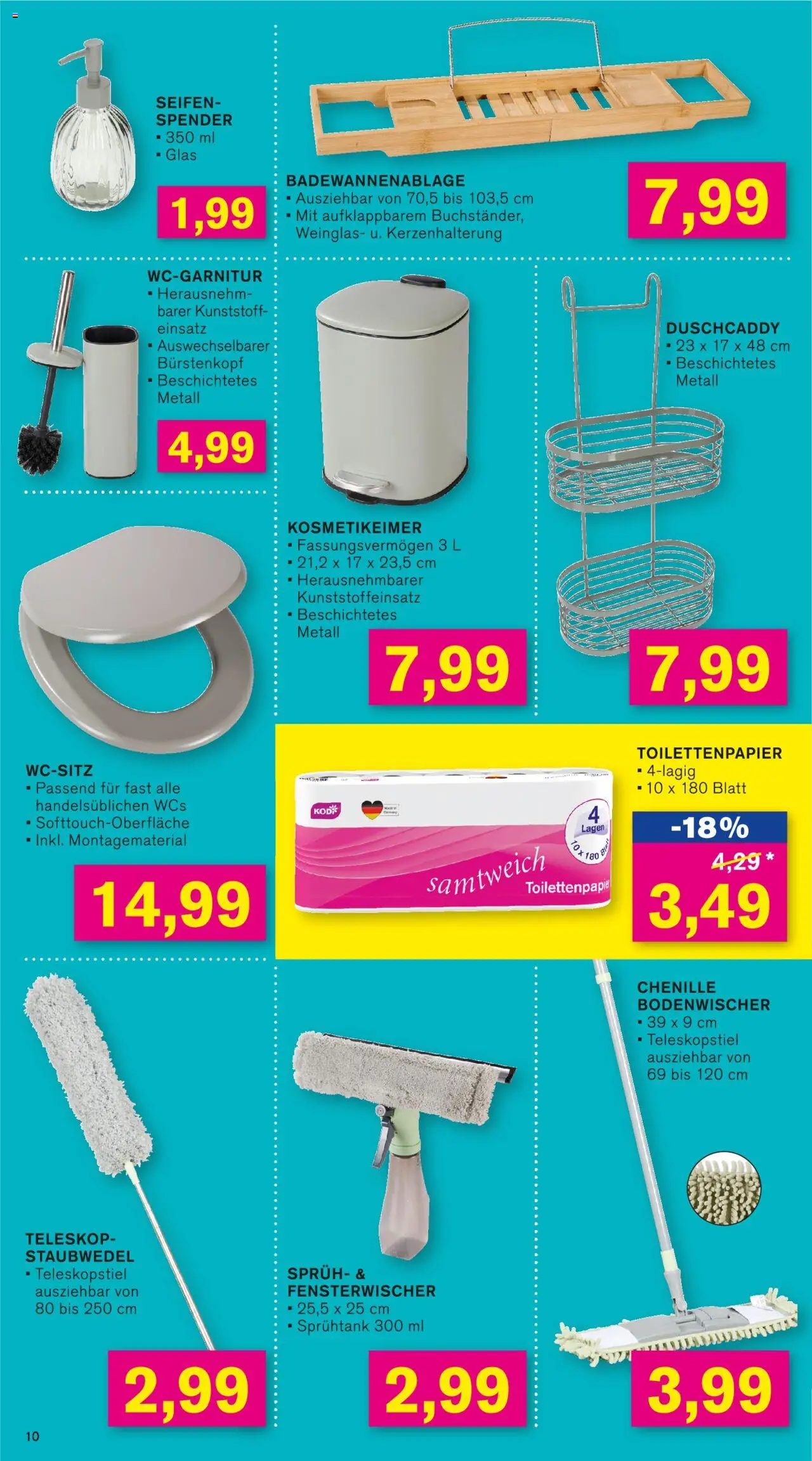 KODi Prospekt - gültig ab dem 18.08.2025 | Seite: 10 | Produkte: Toilettenpapier