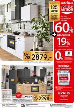 Zurbrüggen Küchentester gesucht ab 25.10.2025 gültig | Seite: 3 | Produkte: Miele, Küchenblock, Küche, Kuchen