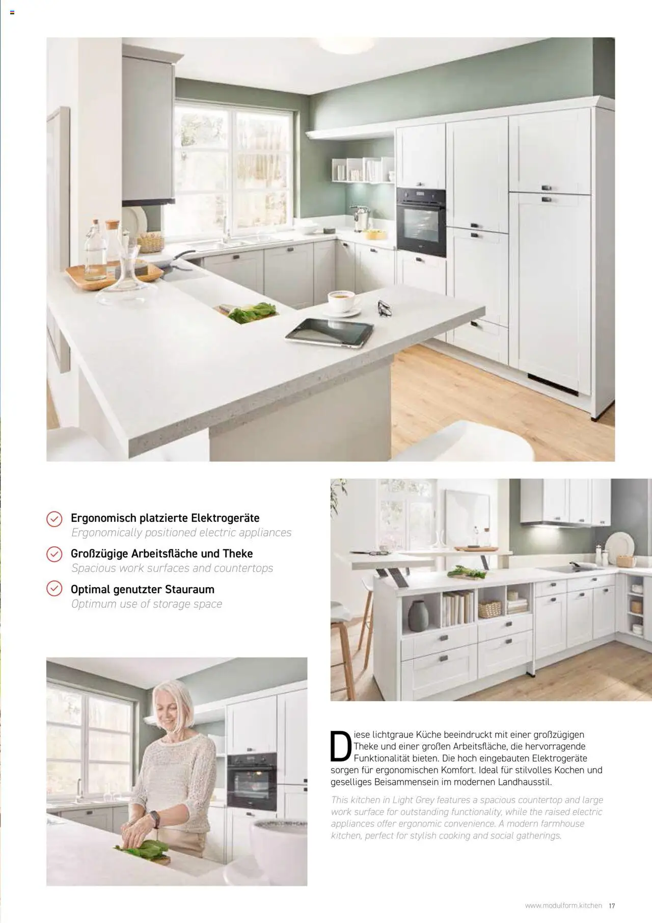 Ostermann Modulform Küchenprospekt  – gültig ab 26.05.2025 | Seite: 17 | Produkte: Theke, Küche