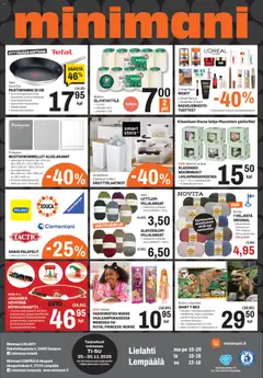 Minimani-mainoslehti voimassa 25.11.2025 alkaen