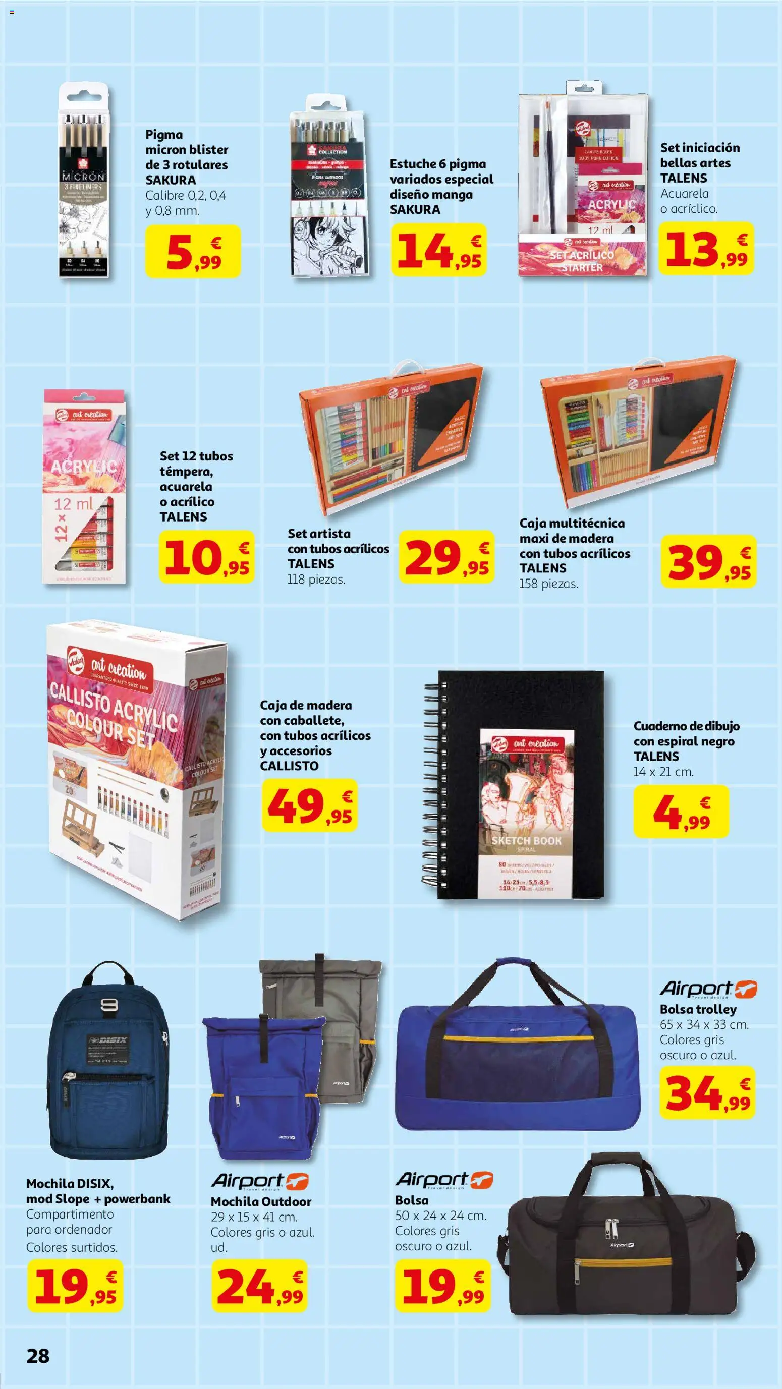 Alcampo - Dia del Padre │ válido desde el 04.03.2026 | Página: 28 | Productos: Mochila, Ordenador, Bolsa, Caja