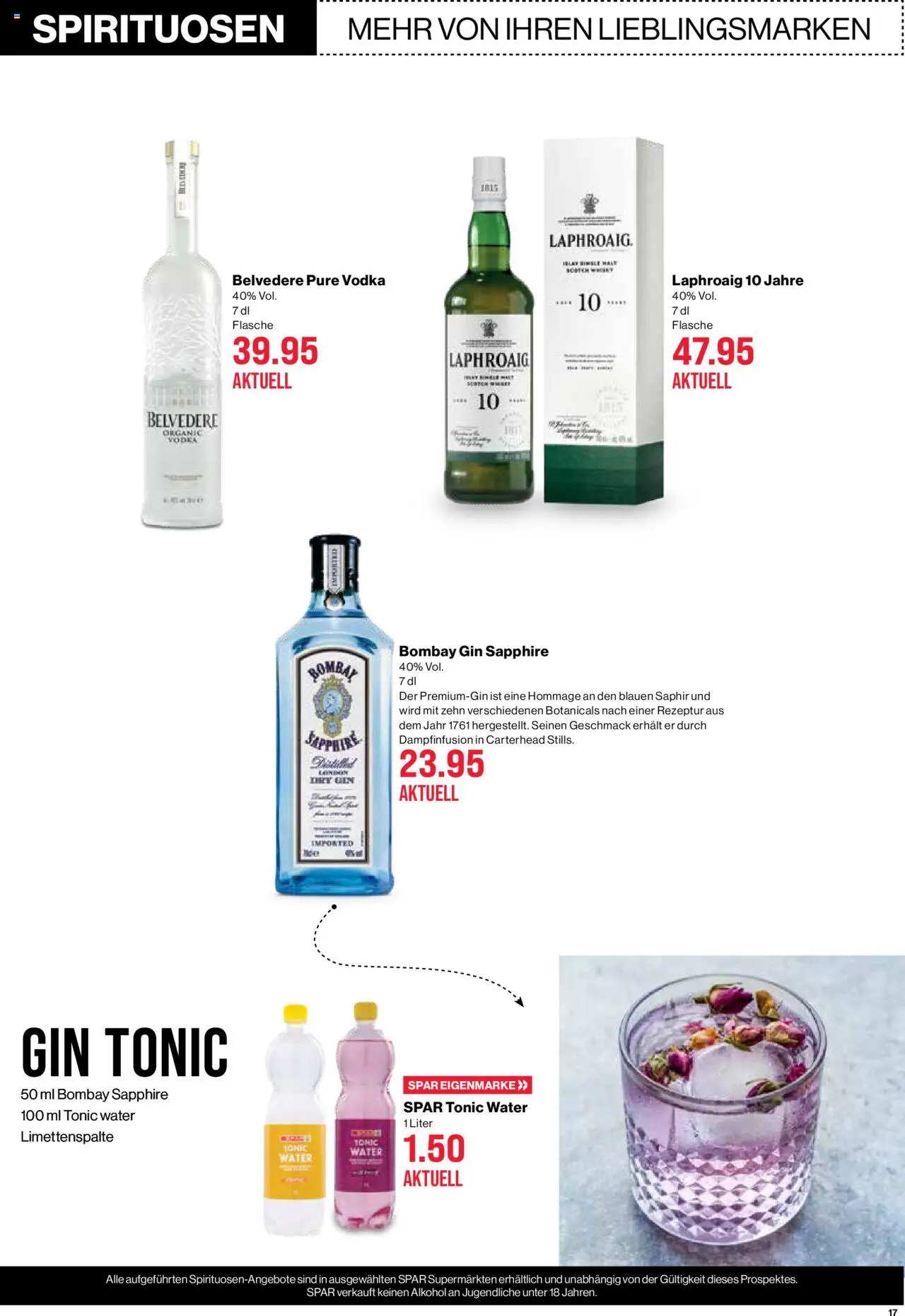 SPAR Aktionen – gültig ab 09.10.2025 | Seite: 17 | Produkte: Gin