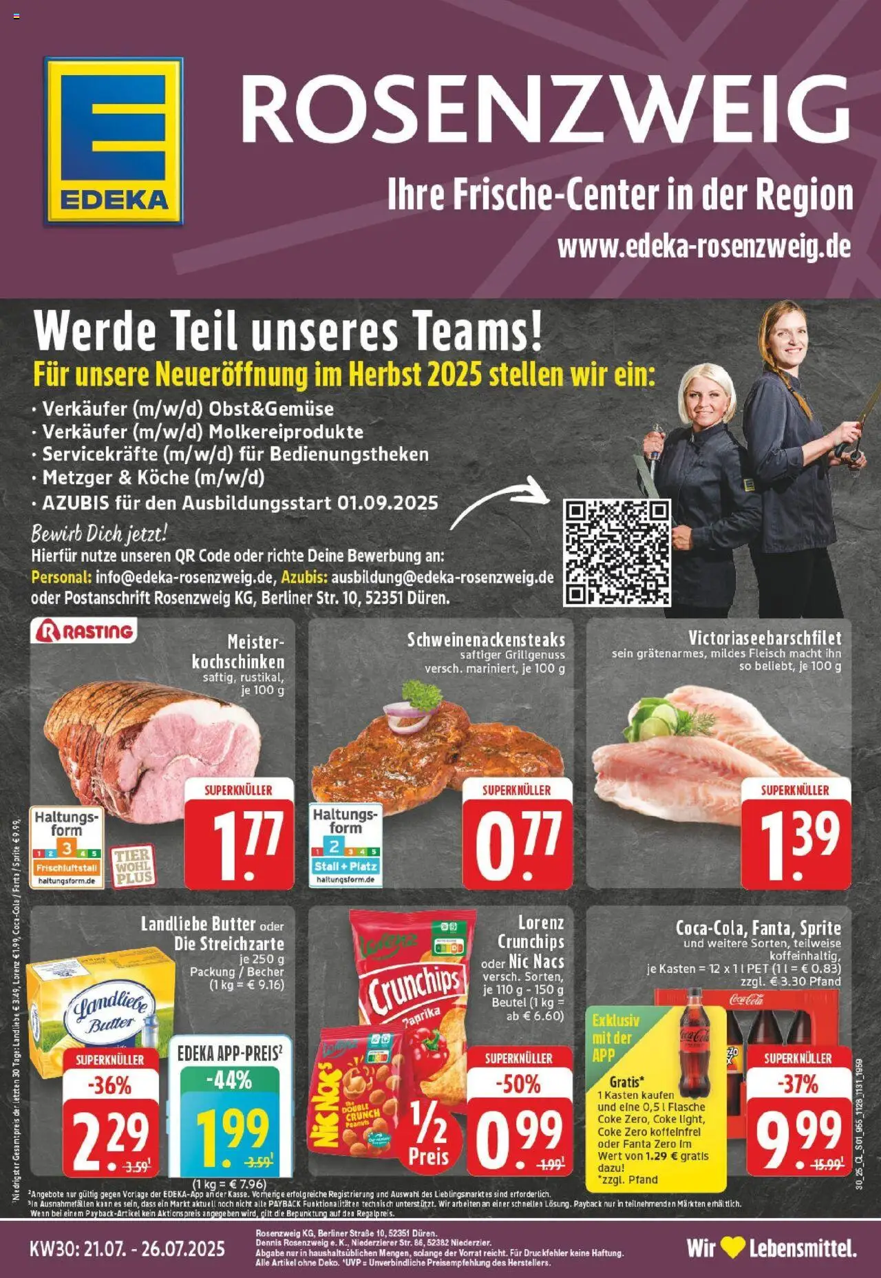 Edeka prospekt Zülpich	 - gültig ab dem 20.07.2025 | Seite: 1 | Produkte: Fanta, Sprite, Cola, Lorenz crunchips