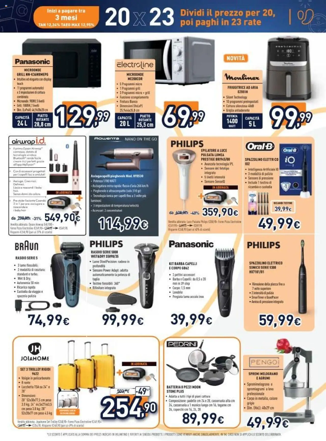 Volantino Unieuro del 13.10.2025 | Pagina: 21 | Prodotti: Agrumi, Padella, Forno, Dyson