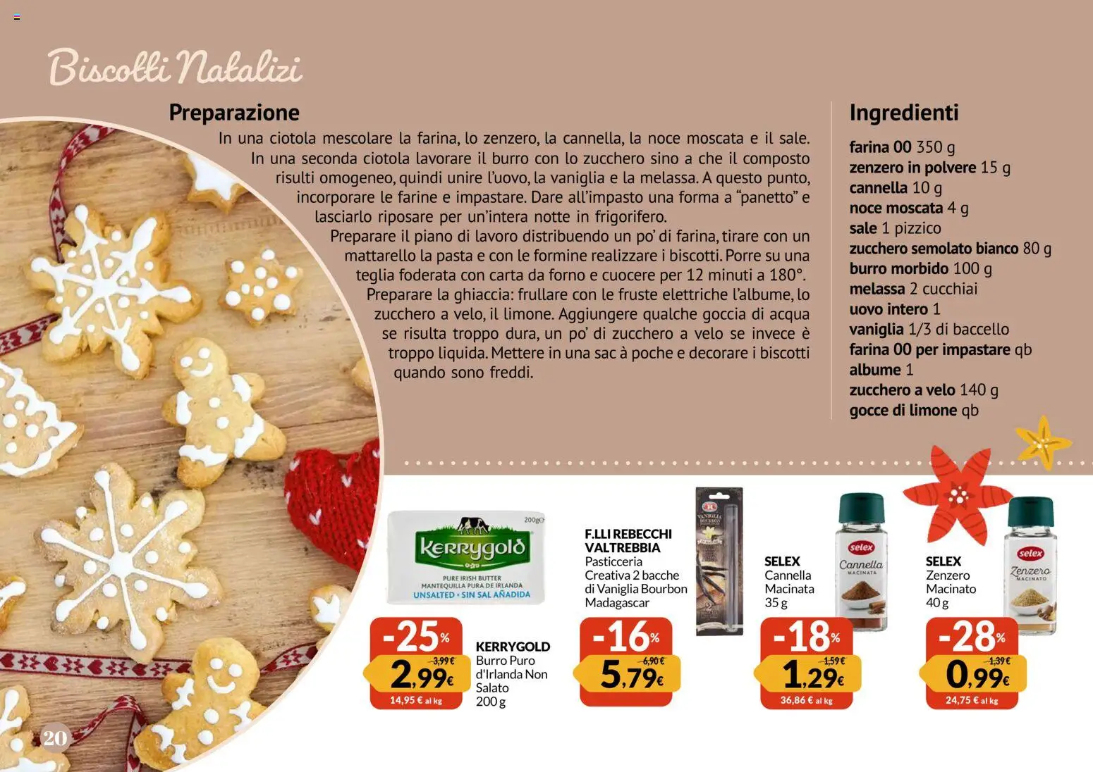 Volantino Galassia del 24.11.2025 | Pagina: 20 | Prodotti: Biscotti, Sale, Limone, Farina