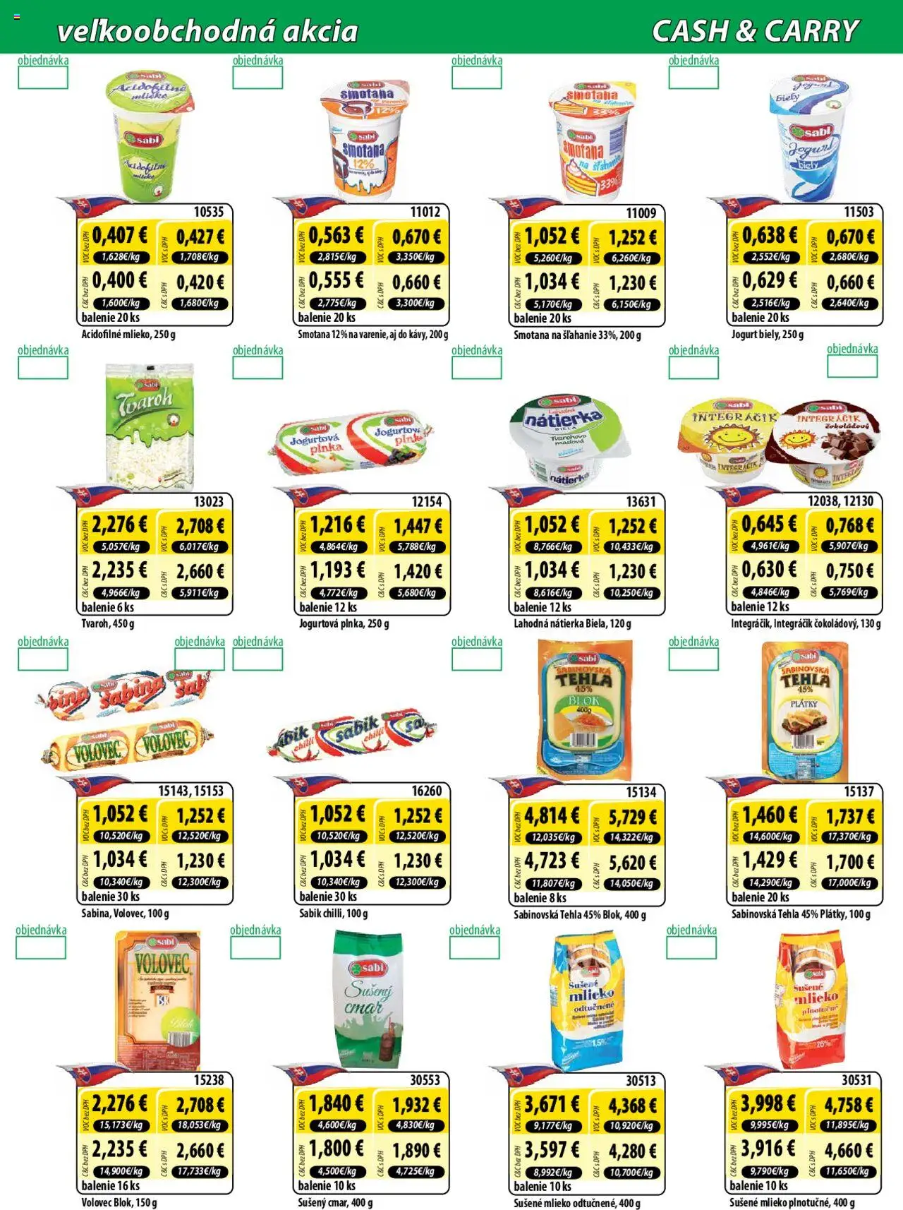 Nové Milk Agro akcie – leták je platný od 08.10.2025 | Strana: 2 | Produkty: Jogurt, Chilli, Sušené mlieko, Smotana na šľahanie