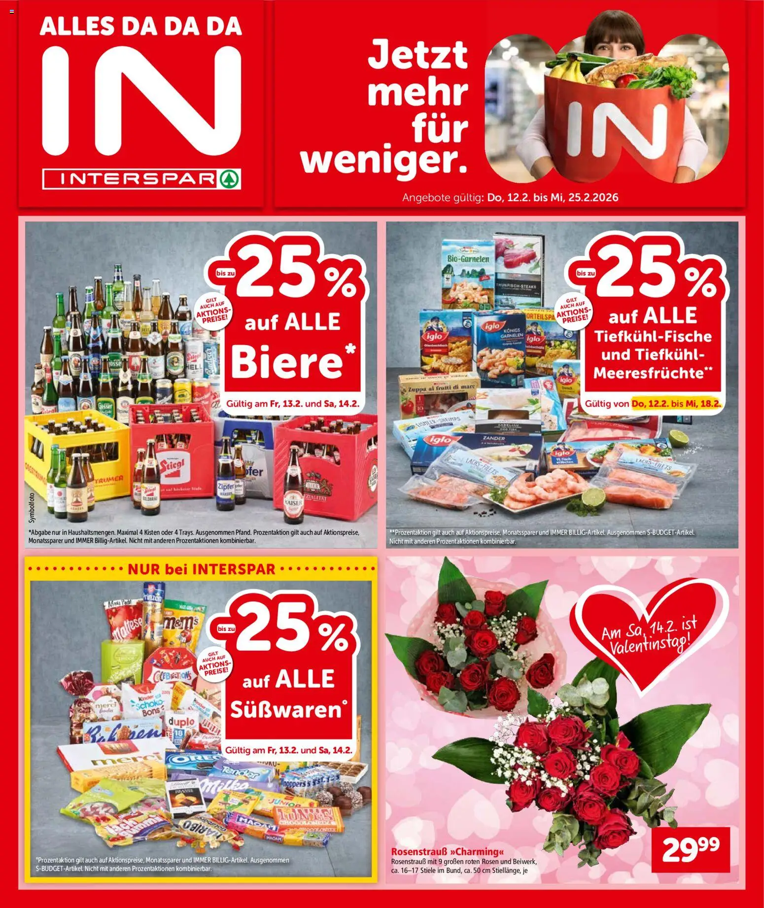 Interspar Flugblatt Salzburg  gültig ab 12.02.2026 | Seite: 1 | Produkte: Meeresfrüchte