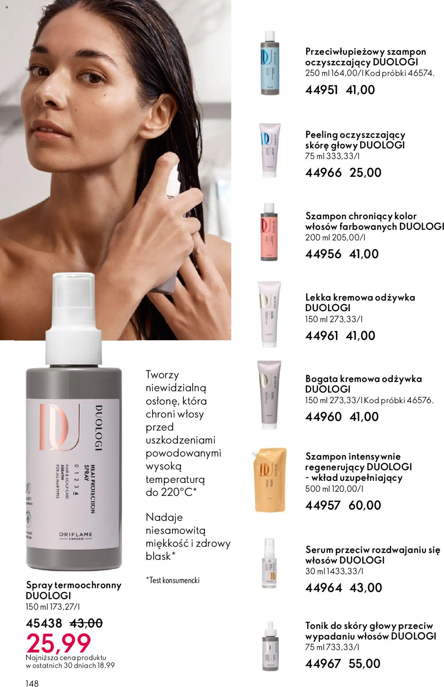Oriflame Katalog 17 2025 od 03.12.2025 | Strona: 148 | Produkty: Szampon, Kolor włosów, Peeling, Tonik