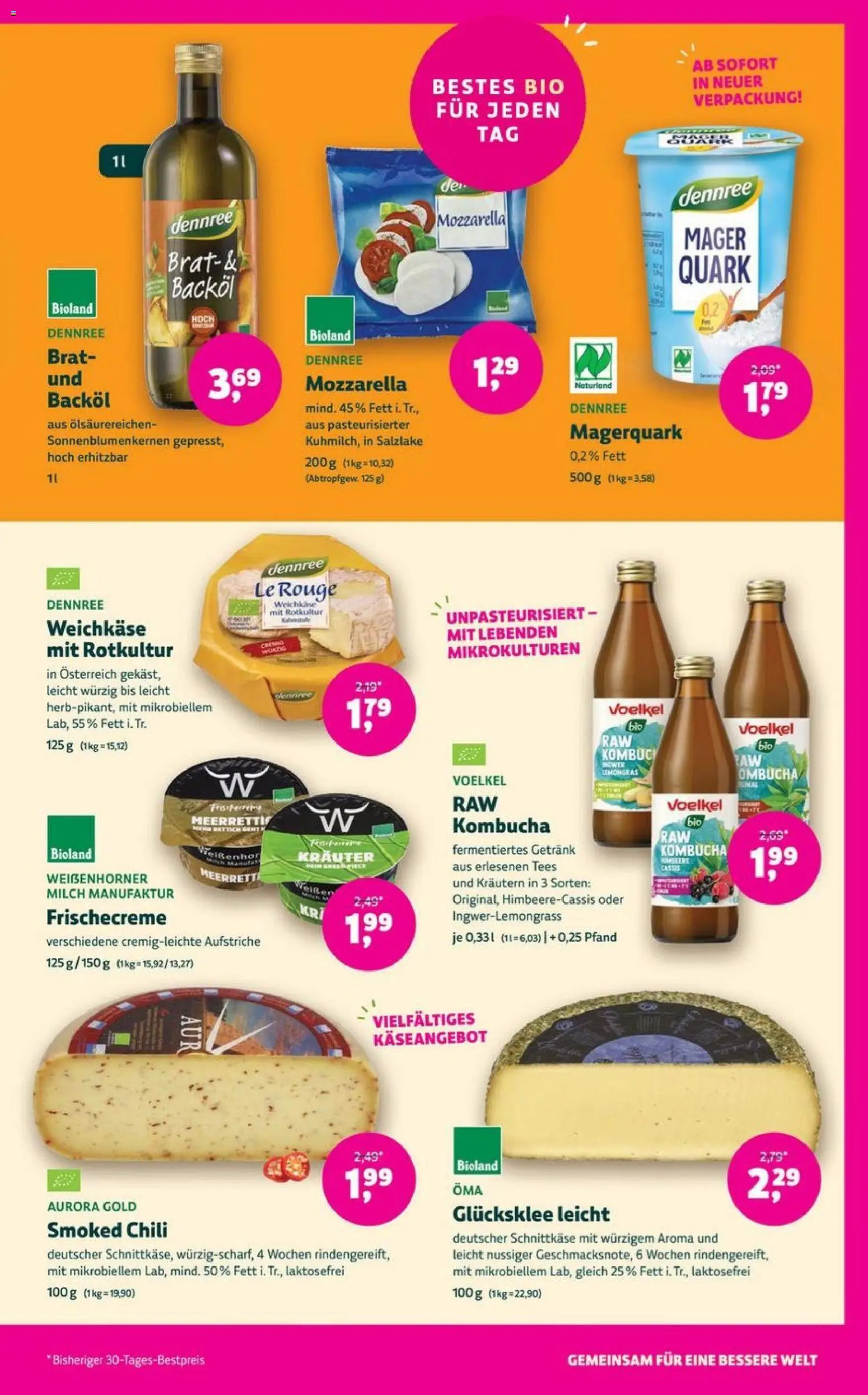 Denns BioMarkt Angebote – gültig ab 02.01.2025 | Seite: 11 | Produkte: Quark, Mozzarella, Magerquark, Chili