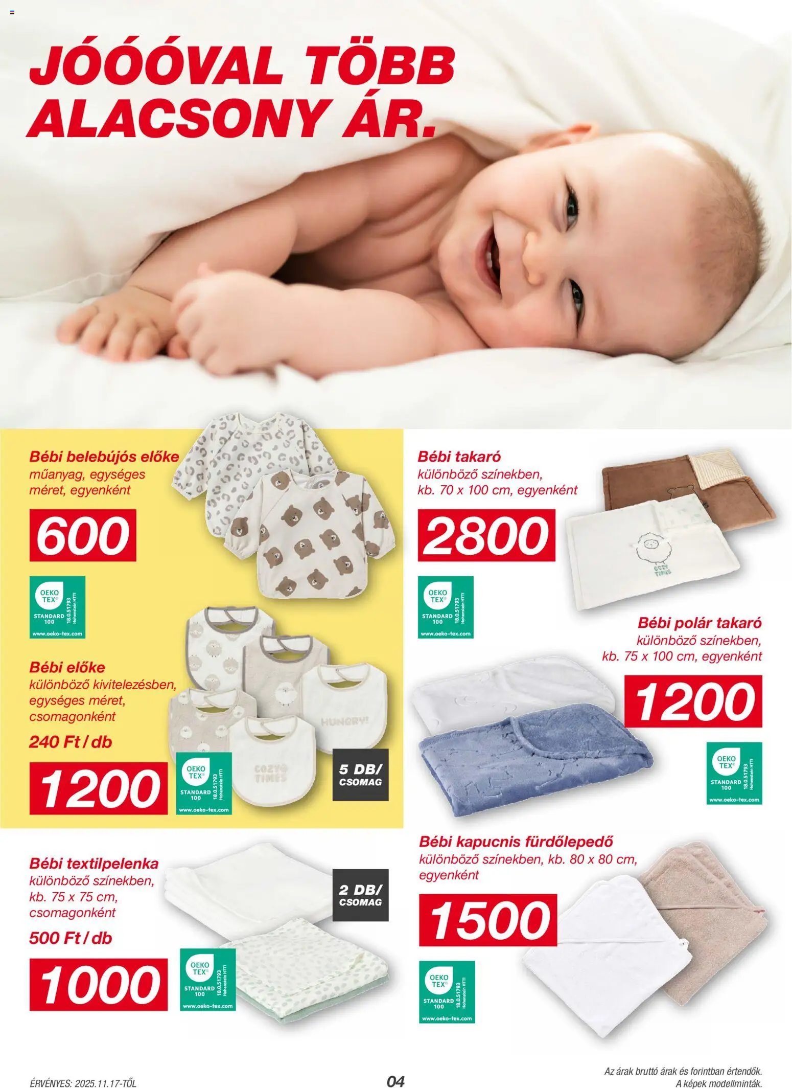Kik akciós ujság - amely érvényes a következő dátumtól: 17.11.2025 | Oldal: 4 | Termékek: Takaró