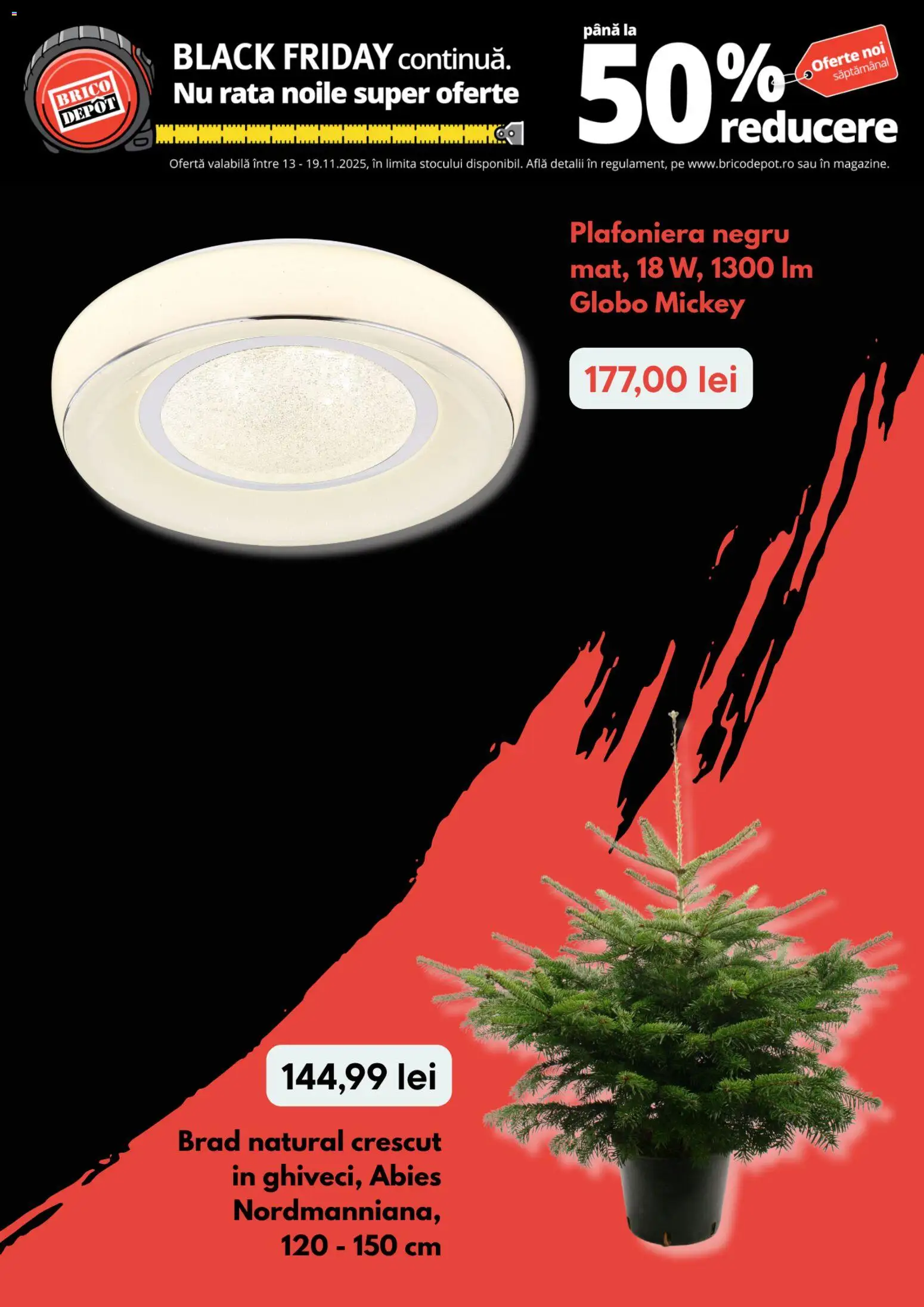 Noul catalog Brico Depot – valabil de la 13.11.2025 | Pagină: 6 | Produse: Plafonieră, Rață