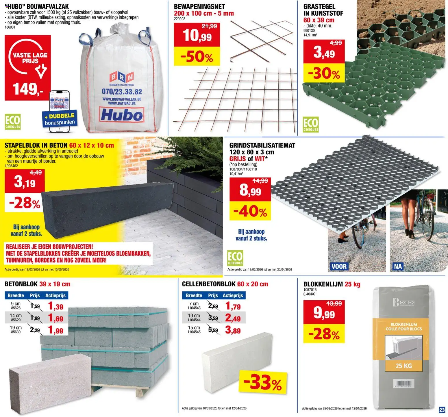 {H1} | Pagina: 23 | Producten: Zak