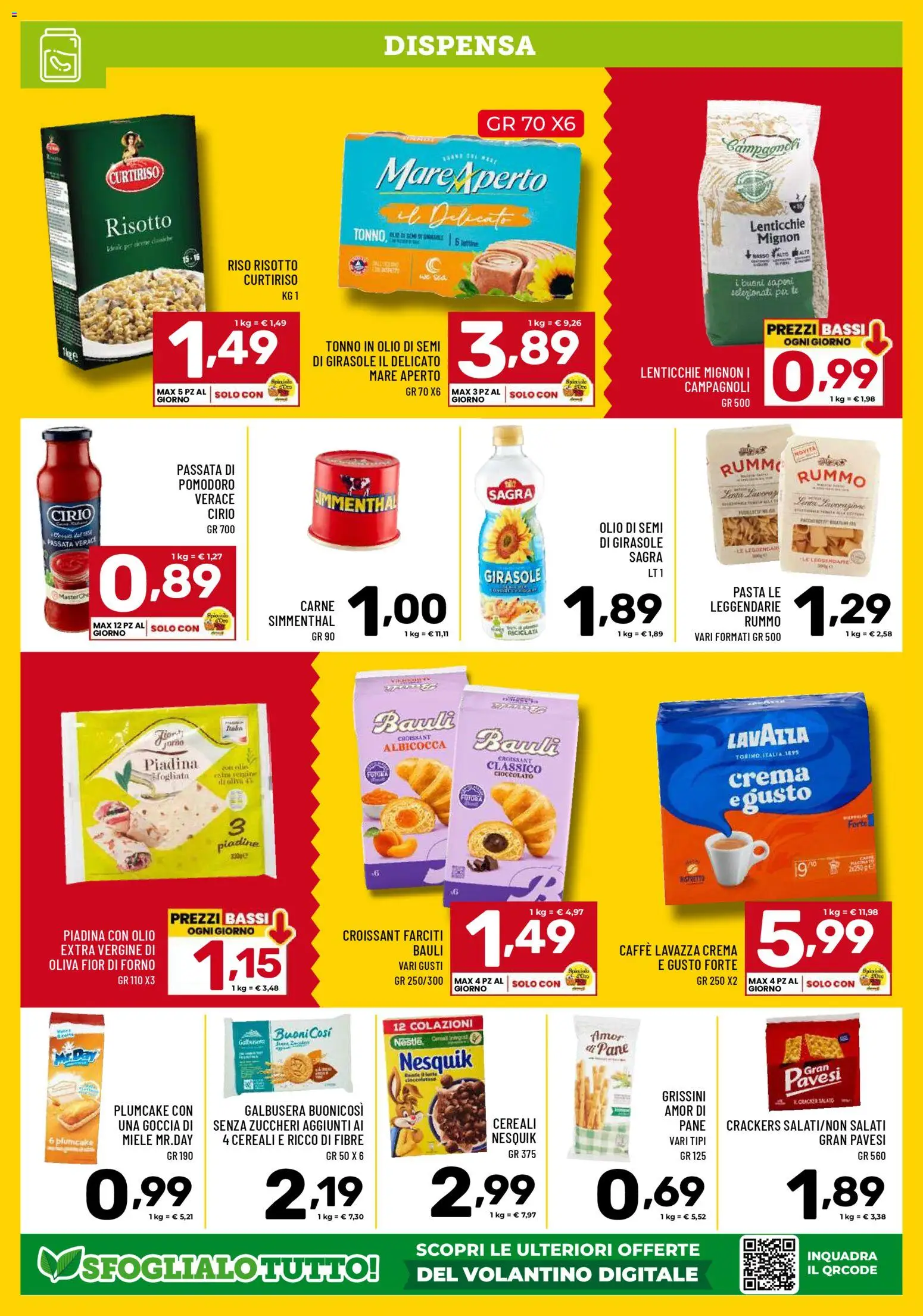 Volantino Il Centesimo del 06.03.2026 | Pagina: 8 | Prodotti: Crackers, Tonno, Croissant, Miele