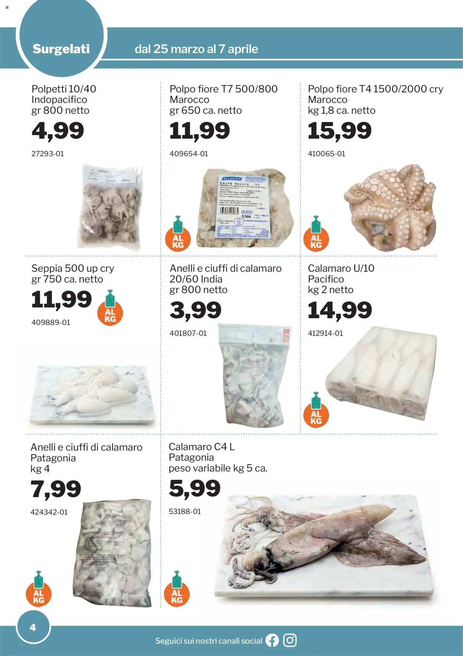 Volantino Sogegross del 25.03.2026 | Pagina: 4 | Prodotti: Polpo