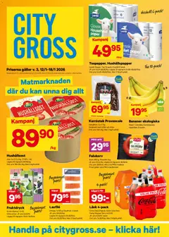City Gross - erbjudanden - Förhandsvisning av reklamblad från butik City Gross aktuell från 12.01.2026