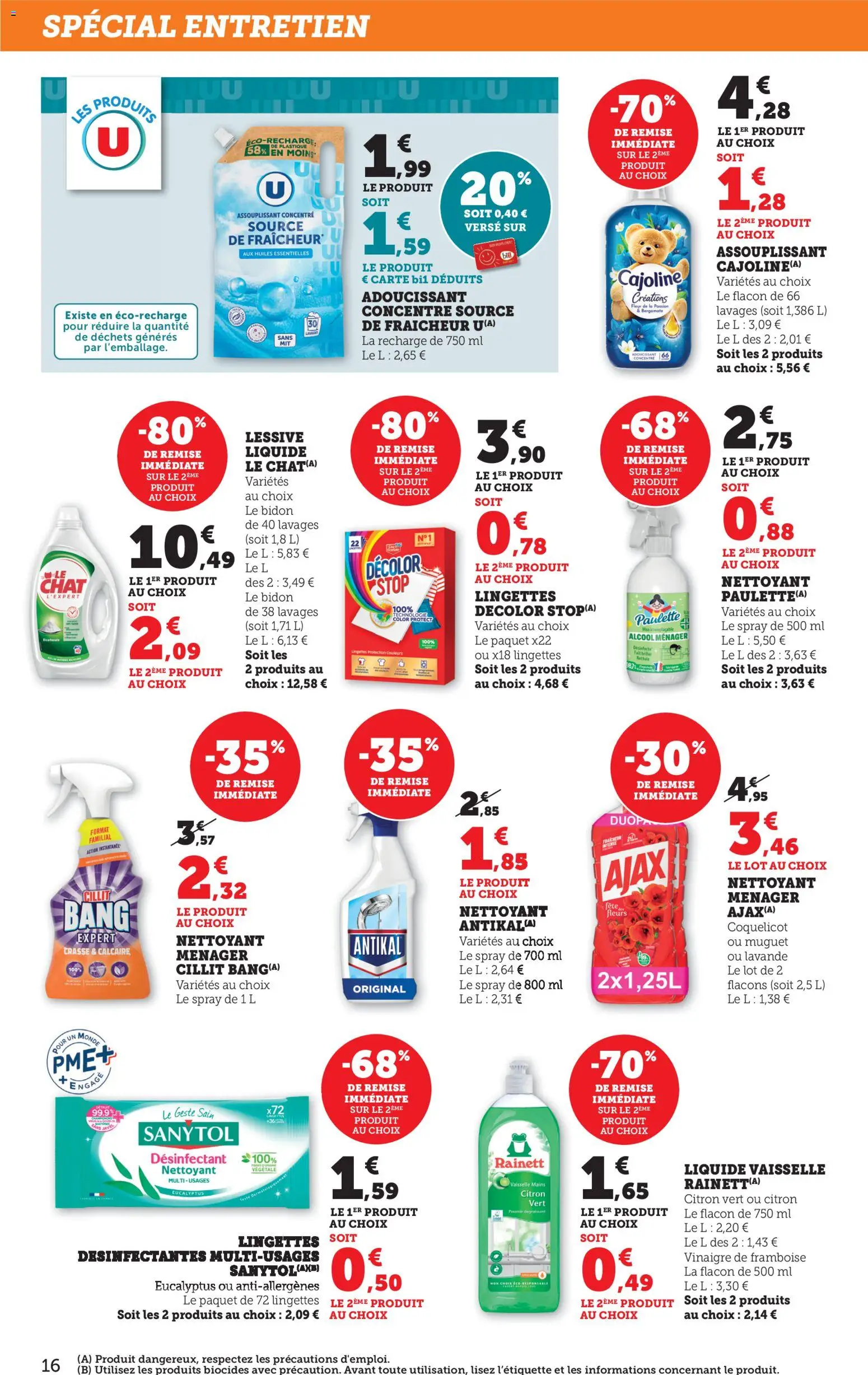 {H1} | Page: 16 | Produits: Framboise, Lessive, Vinaigre, Muguet