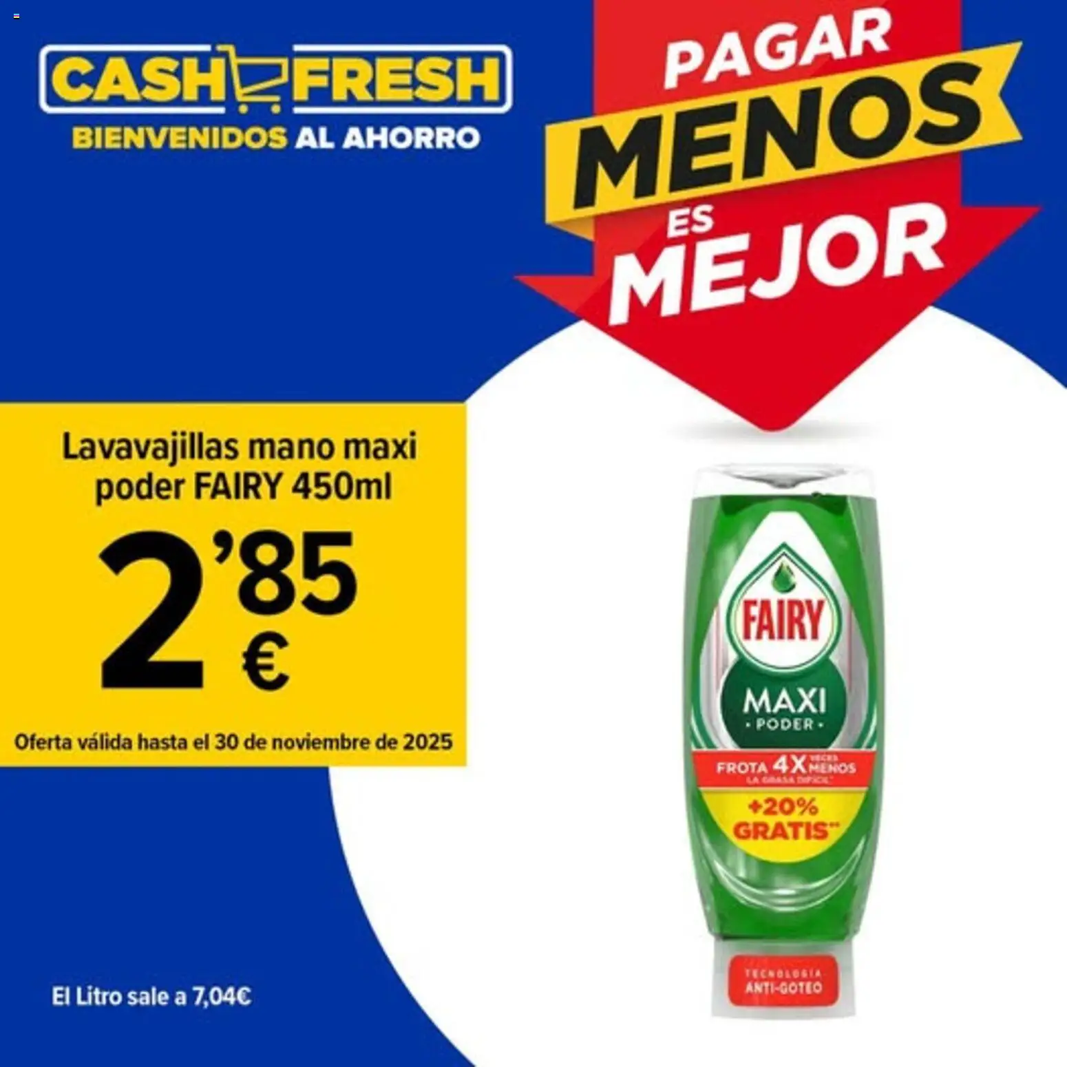 Cash Fresh folleto │ válido desde el 14.11.2025 | Página: 1 | Productos: Lavavajillas