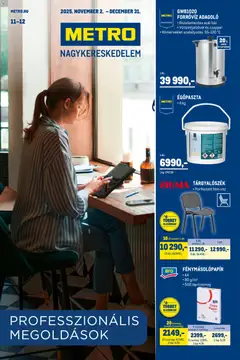 Metro - Professzionális irodai megoldások - amely érvényes a következő dátumtól: 02.11.2025