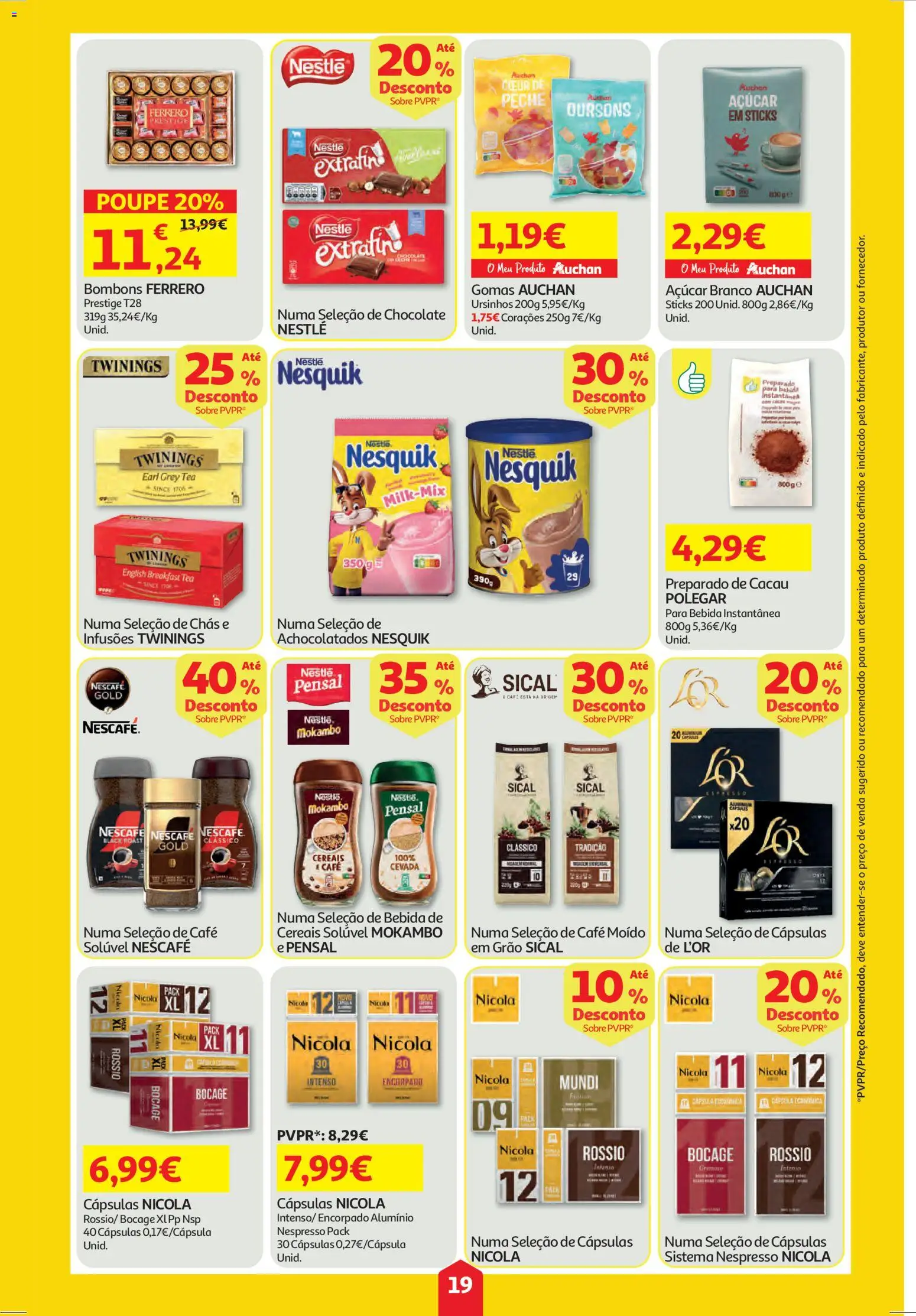 Auchan folheto │ válido de 27.11.2025 | Página: 19 | Produtos: Chocolate, Açúcar, Cereais, Gomas