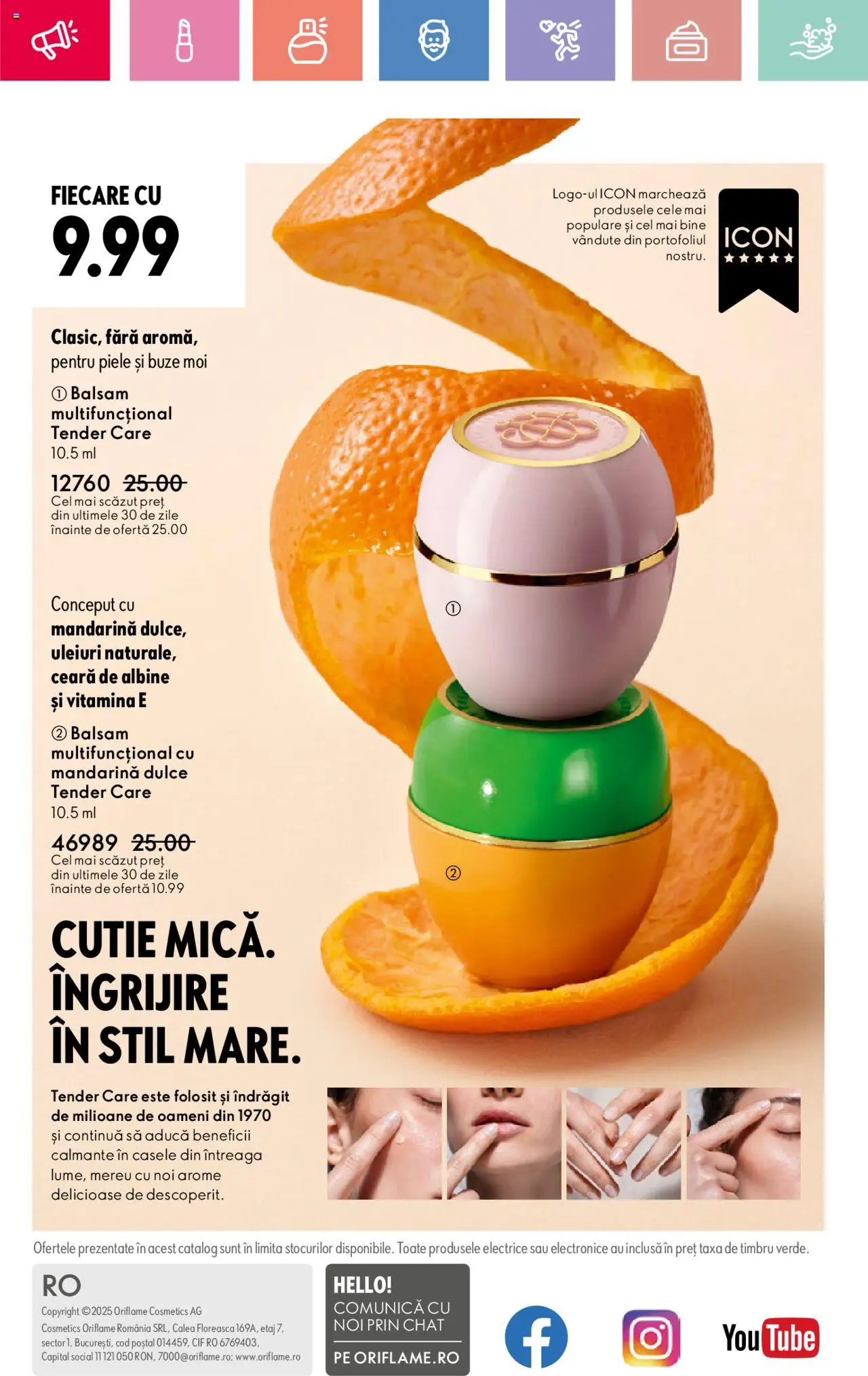 Oriflame catalog 11 2025 – valabil de la 27.07.2025 | Pagină: 164 | Produse: Cutie, Balsam