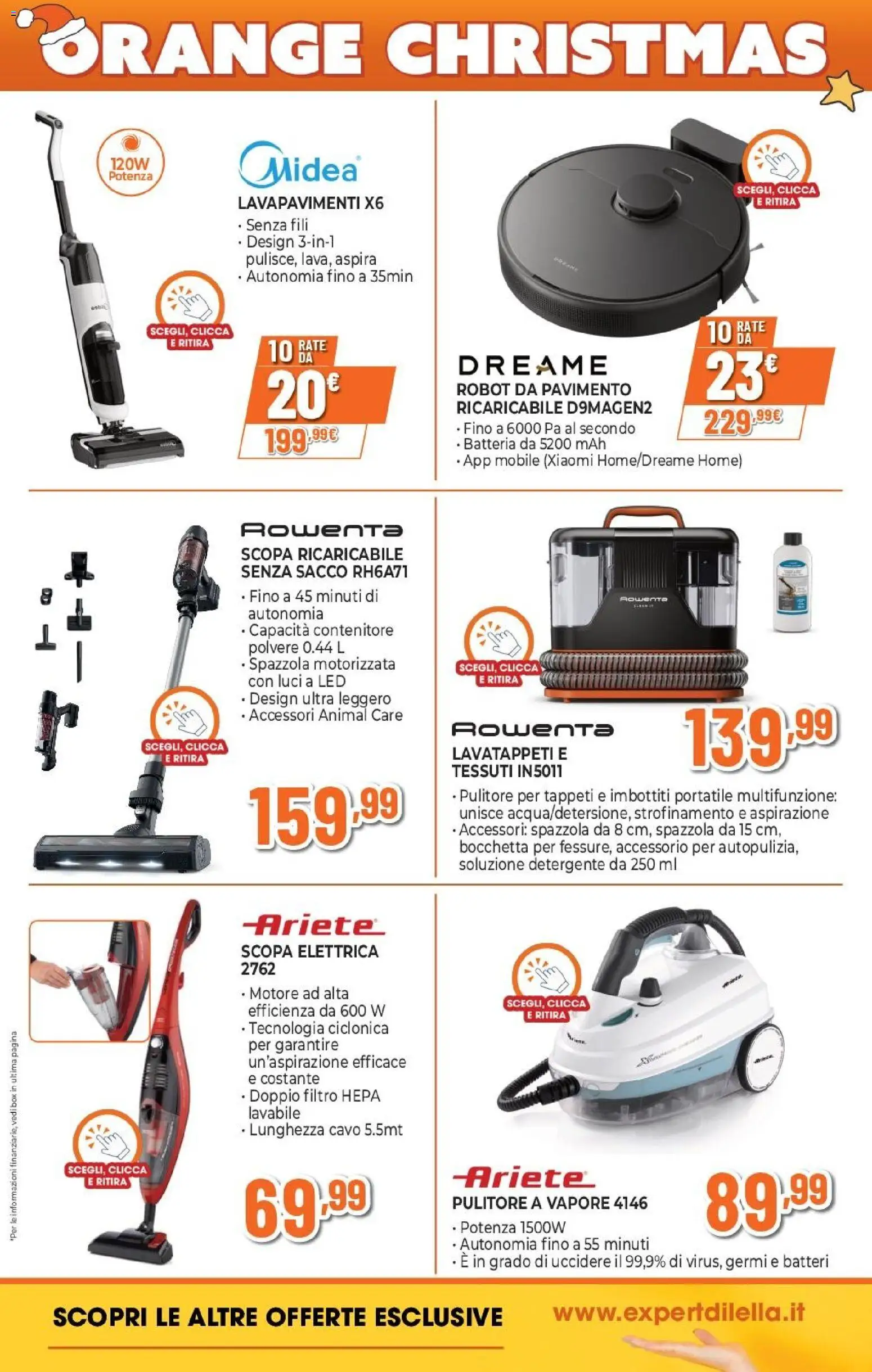 Volantino Expert del 02.12.2025 | Pagina: 14 | Prodotti: Spazzola, Scopa elettrica, Detergente, Pulitore a vapore