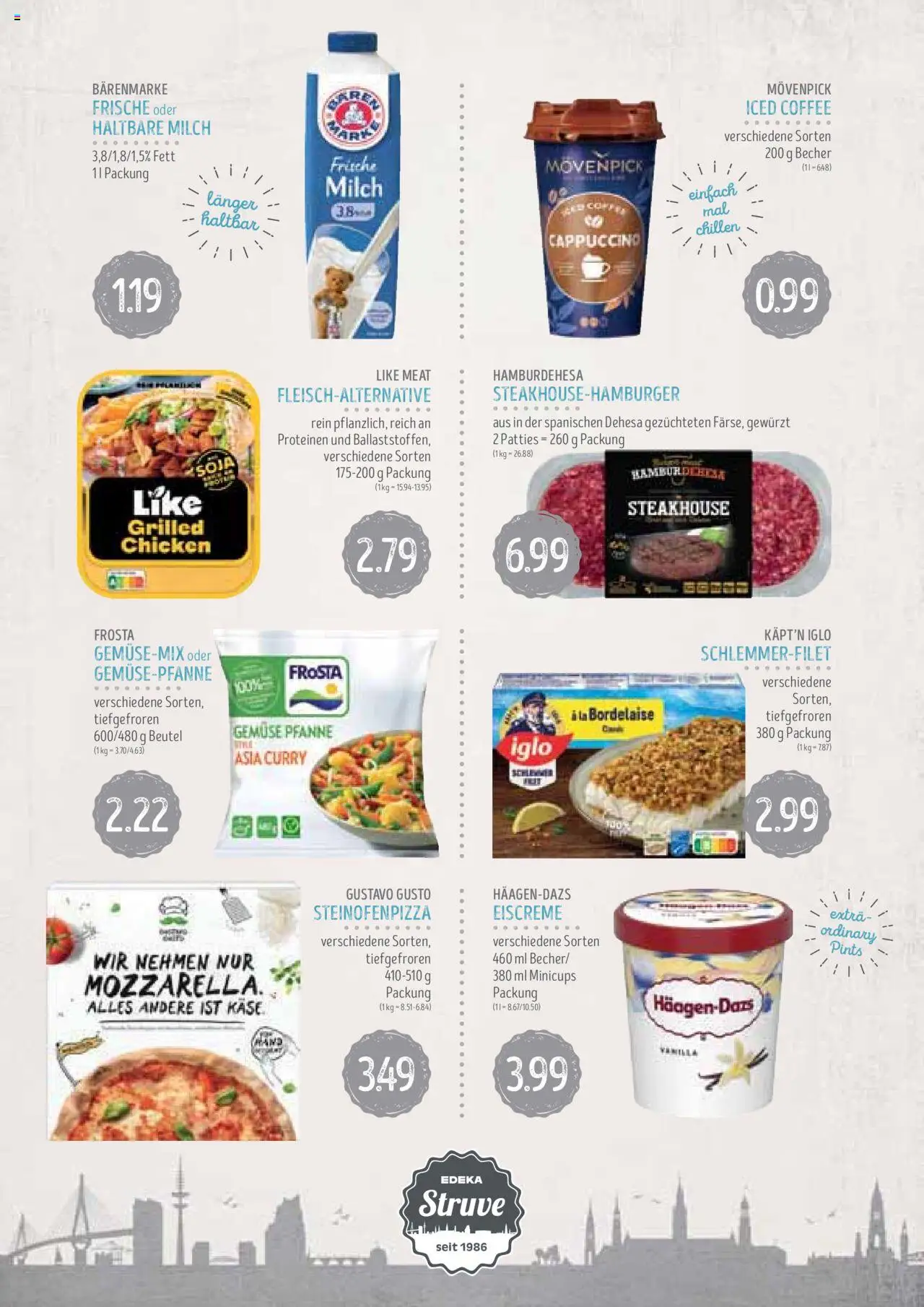 Edeka Struve Prospekt 	 - gültig ab dem 12.08.2025 | Seite: 7 | Produkte: Milch, Käse, Eiscreme, Like meat