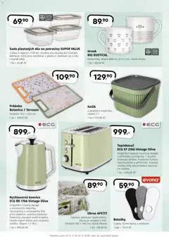 Náhled letáku Coop leták - Hity jaro od 13.03.2026 | Strana: 4 | Produkty: Hrnek, Košík, Mikrovlnka, Topinkovač