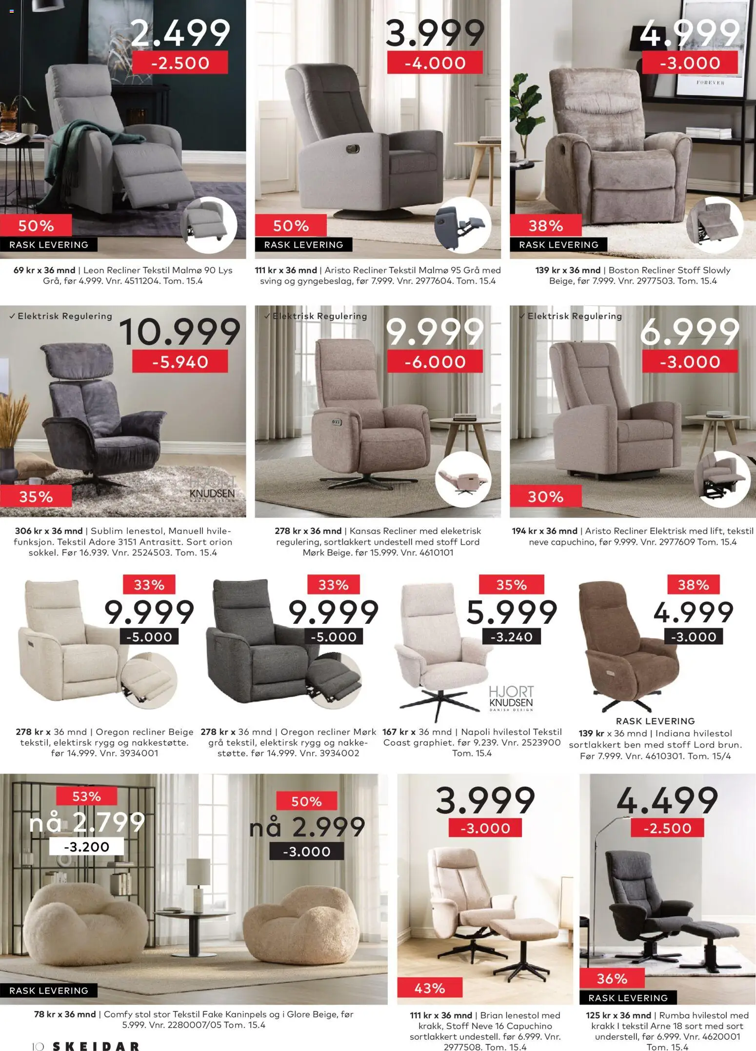 {H1} | Side: 10 | Produkter: Krakk, Lys, Lenestol, Stol