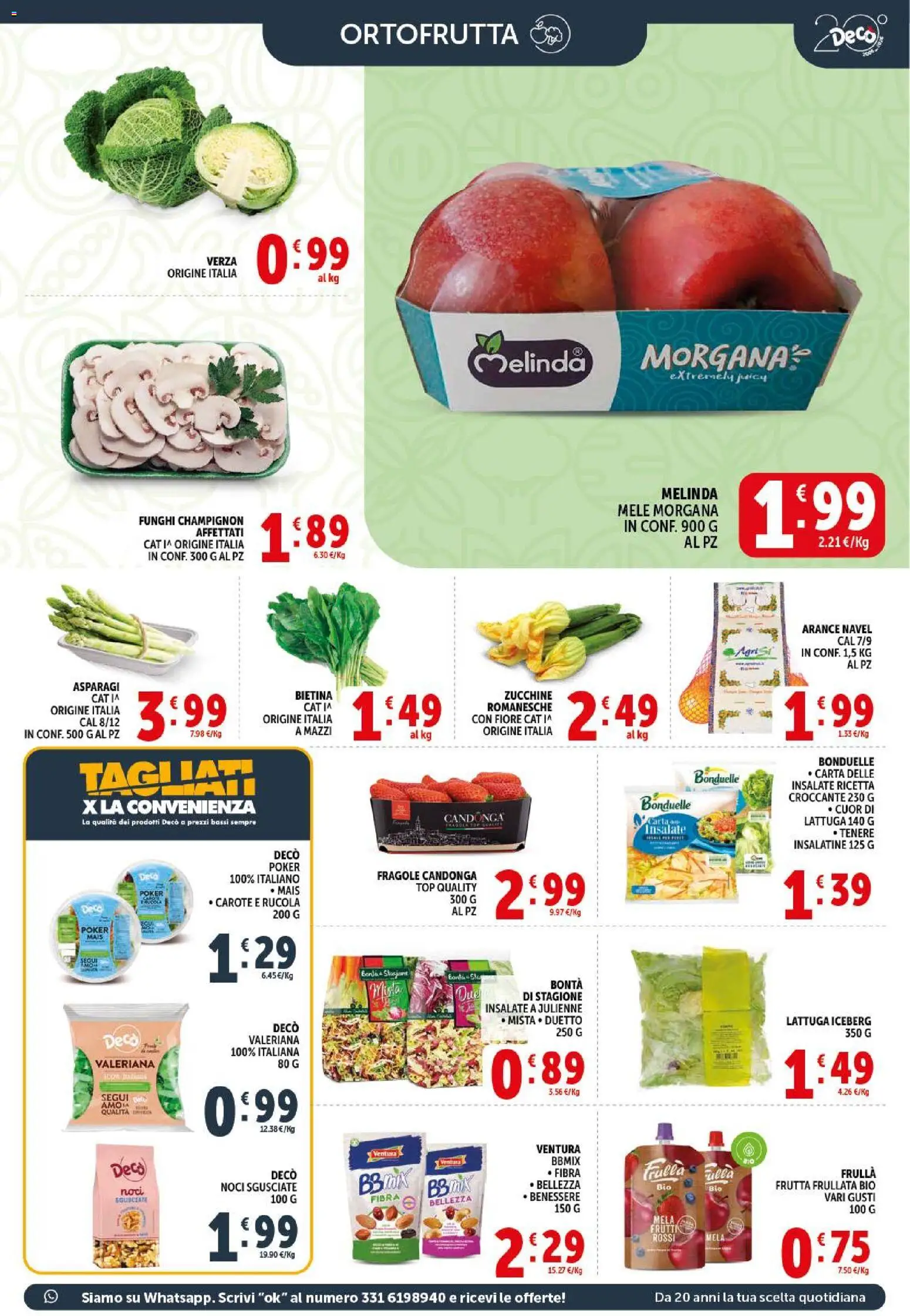 Volantino Decò del 09.04.2026 | Pagina: 7 | Prodotti: Frutta, Noci, Asparagi, Mais