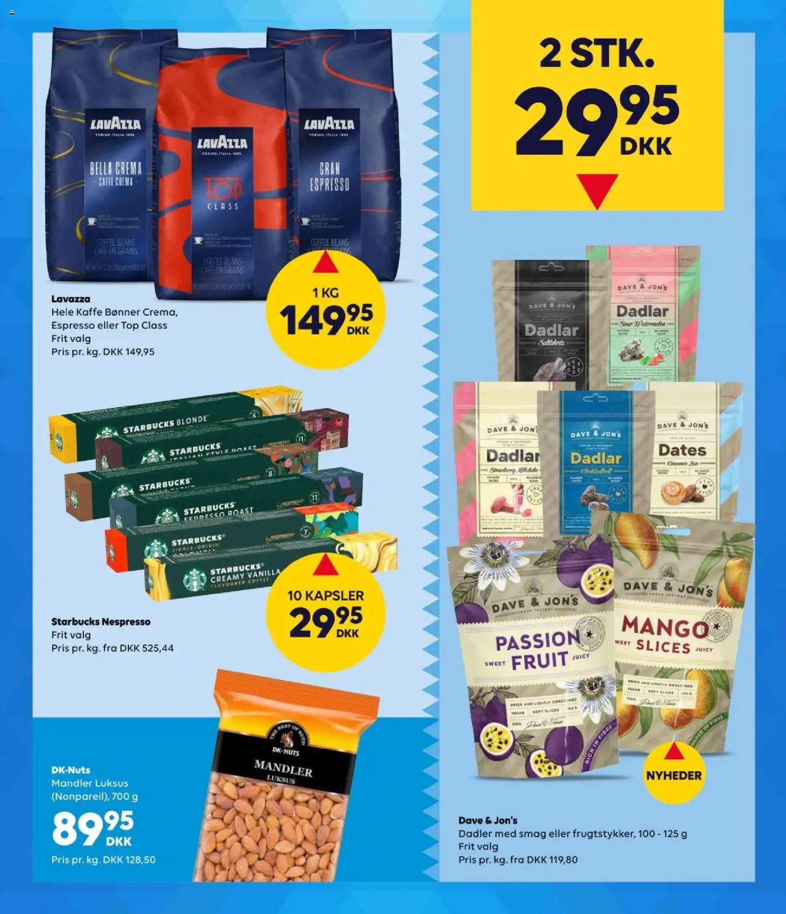 Bordershop tilbudsavis – gyldig fra 12.04.2026 | Side: 2 | Produkter: Kaffe, Mandler, Bønner, Dadler