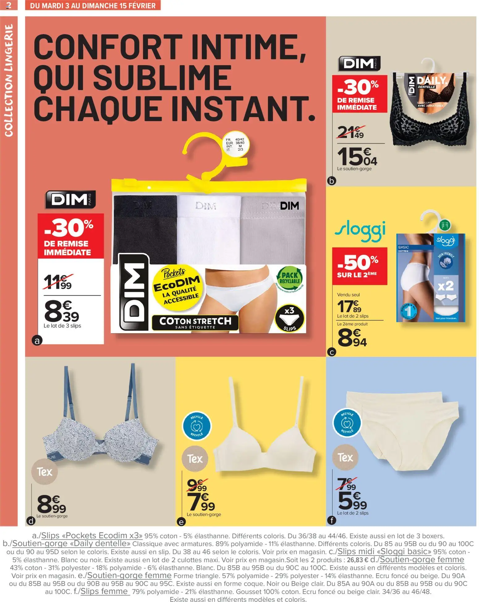 {H1} | Page: 2 | Produits: Coton, Slips