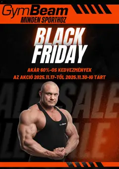 GymBeam Black Friday - amely érvényes a következő dátumtól: 17.11.2025