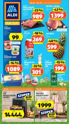 Aldi akciós újság - amely érvényes a következő dátumtól: 26.03.2026