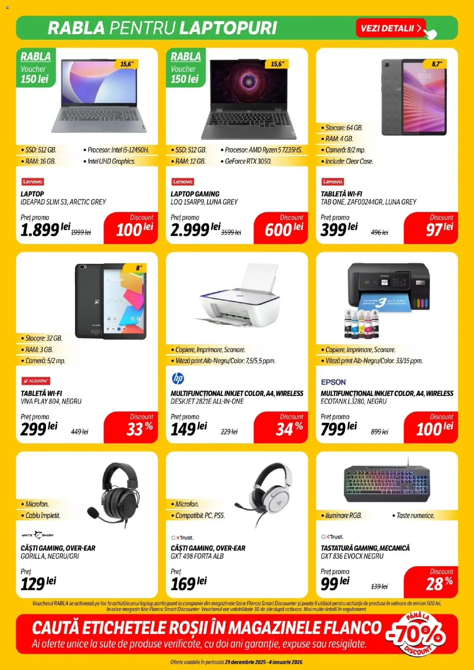Noul catalog Flanco – valabil de la 29.12.2025 | Pagină: 14 | Produse: Laptop, Tabletă, Căști, Roșii