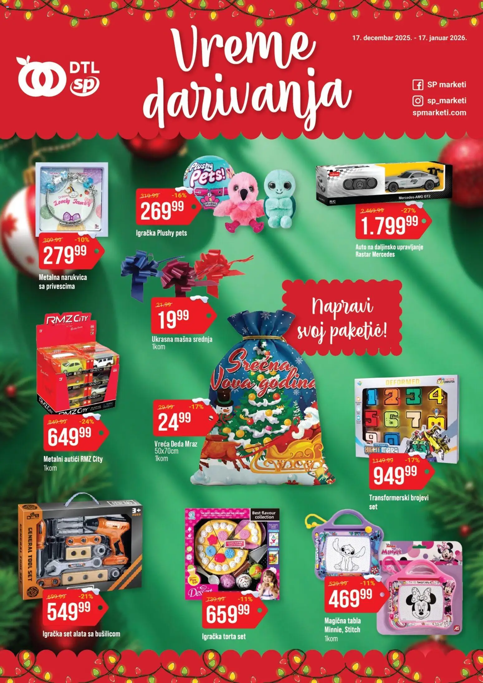 Senta Promet katalog - važi od 17.12.2025 | Strana: 1 | Proizvode: Set alata, Torta