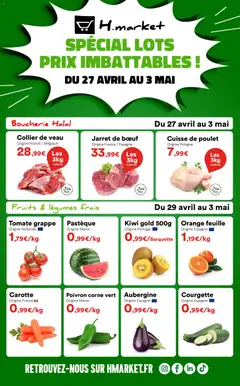 Hmarket - Prévisualisation de Hmarket catalogue valide à partir de 27.04.2026 | Page: 1