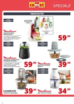 Anteprima del volantino Comet Piccoli Elettrodomestici catalogo valido a partire dal 23.01.2026 | Pagina: 8 | Prodotti: Tritatutto, Lavastoviglie, Piatto, Grattugiare
