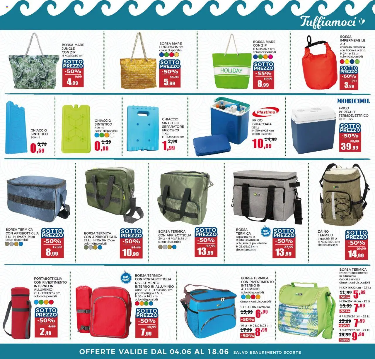 Volantino Happy Casa del 04.06.2025 | Pagina: 23 | Prodotti: Zaino, Borsa termica, Borsa, Alluminio