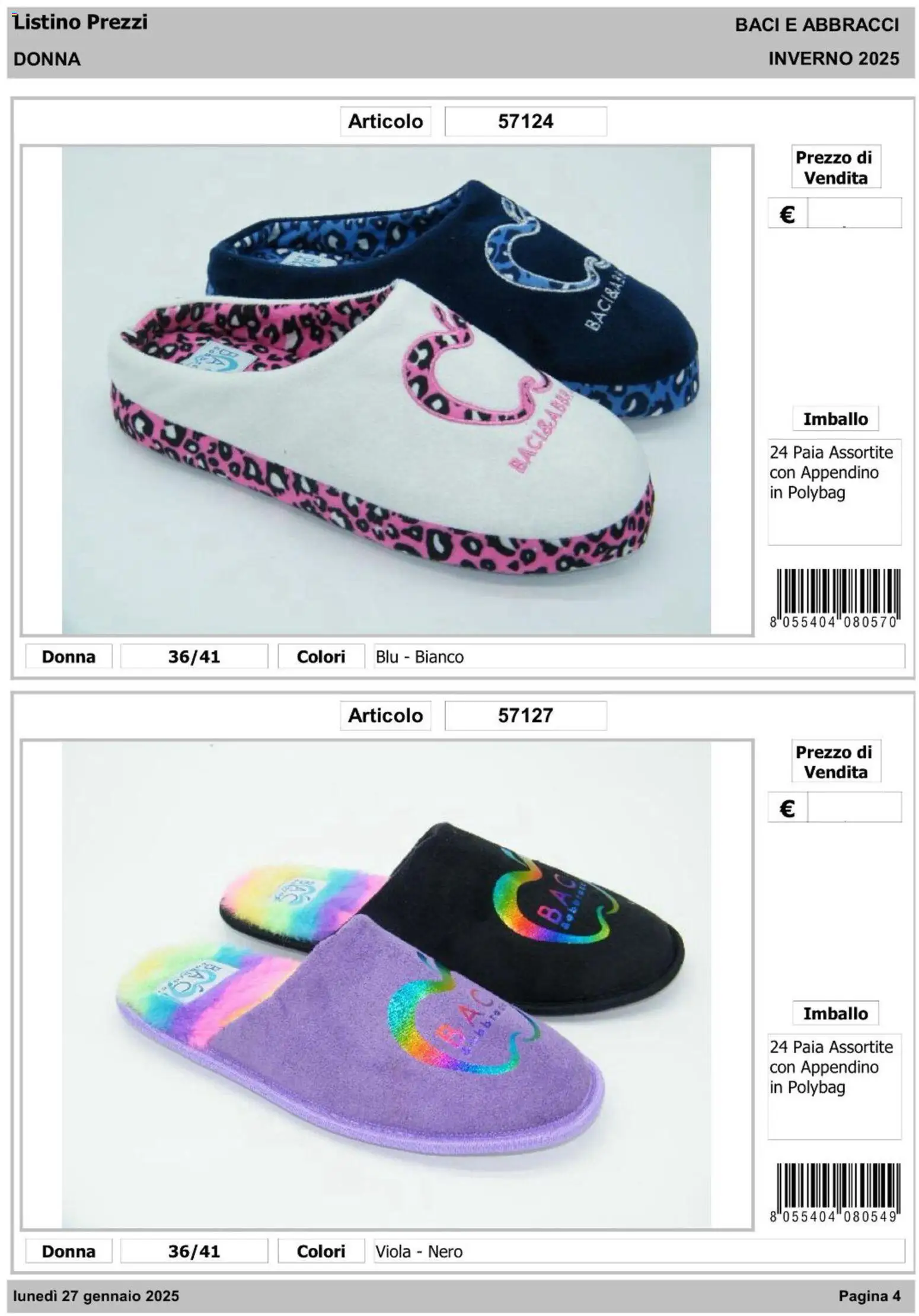 IFA Europe -  Baci & Abbracci – σε ισχύ από 14.01.2026 | Σελίδα: 5