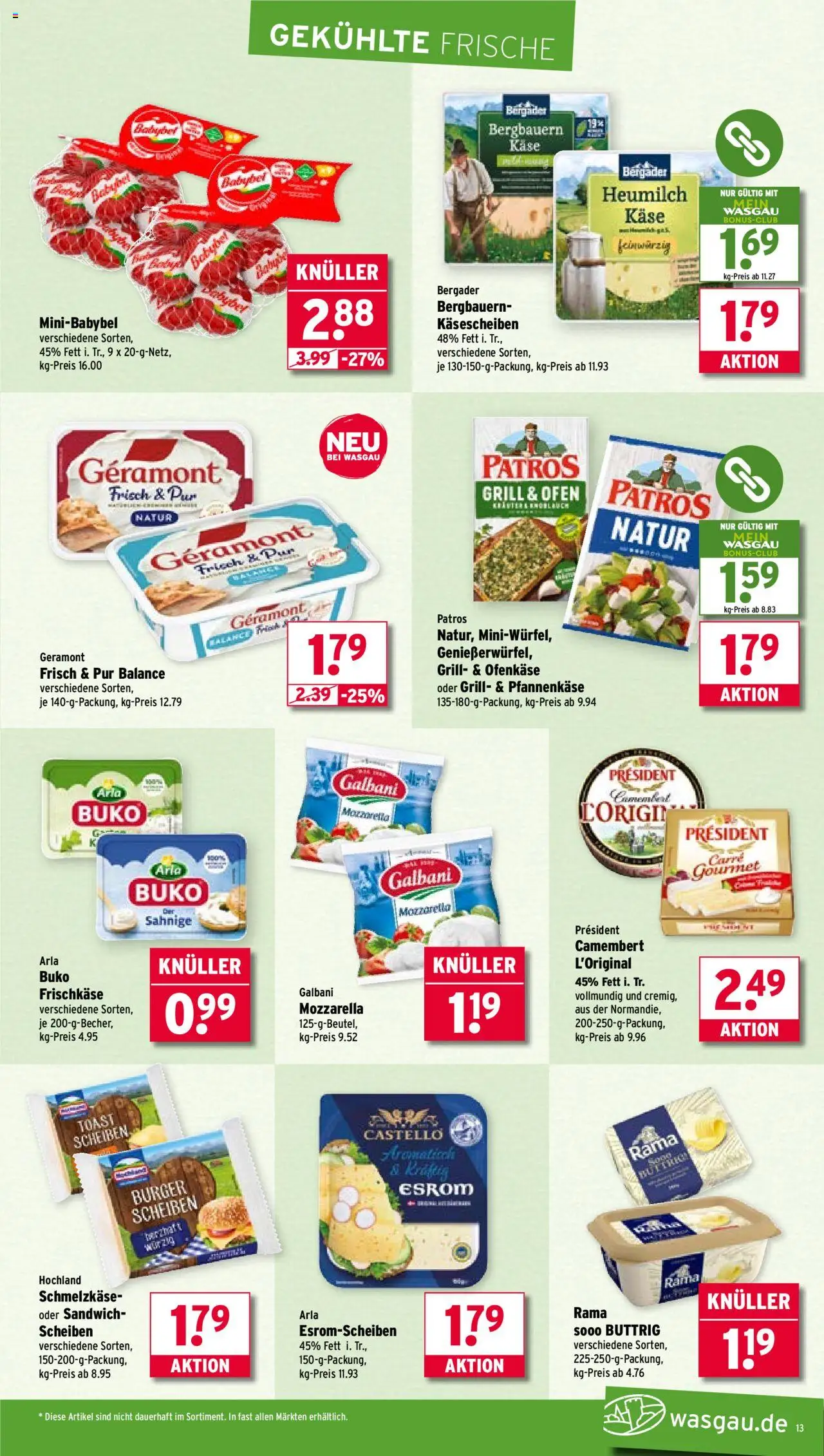 Wasgau Prospekt 	 - gültig ab dem 04.08.2025 | Seite: 13