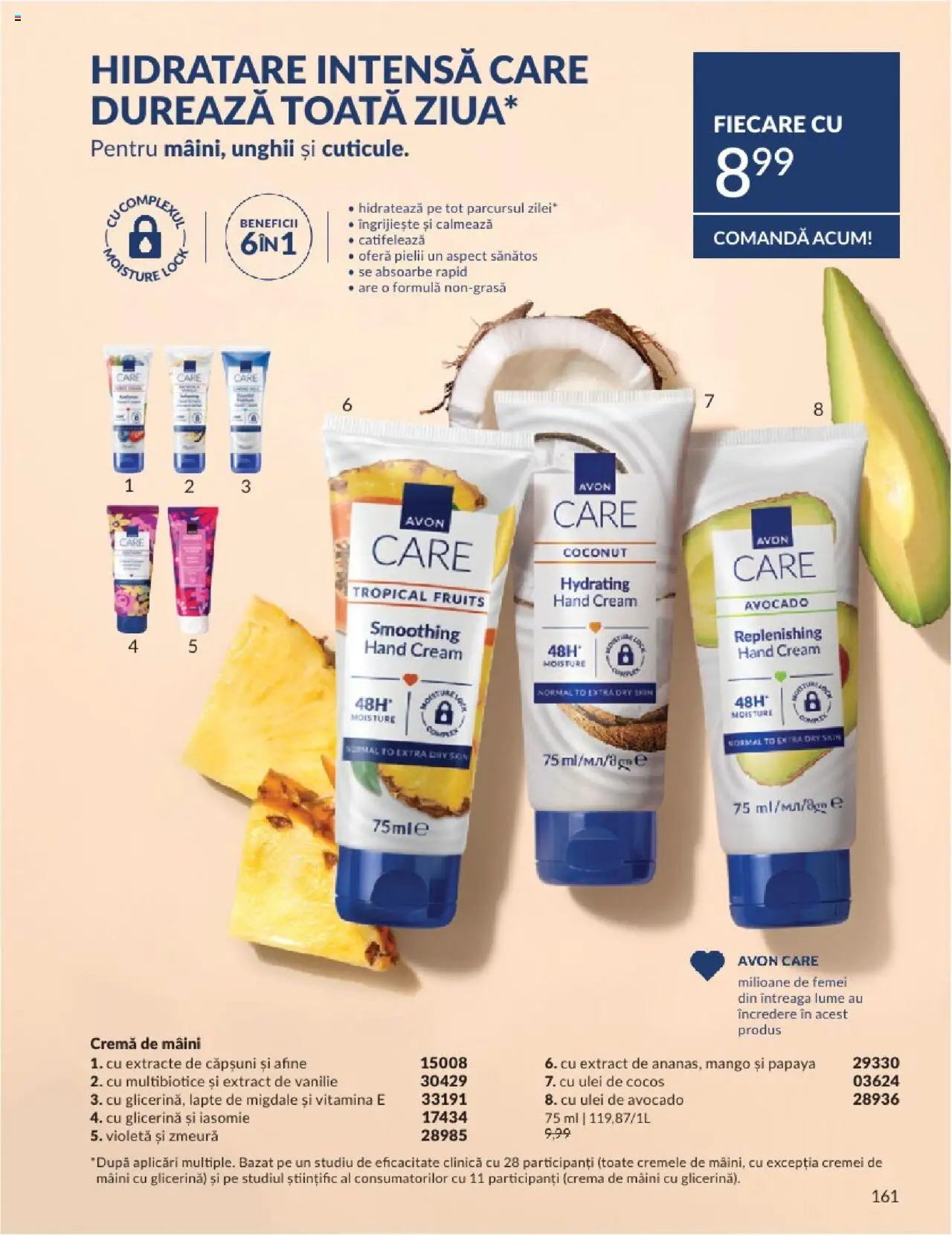 Catalog Avon - 08 2025 – valabil de la 01.08.2025 | Pagină: 161 | Produse: Afine, Migdale, Lapte, Cremă