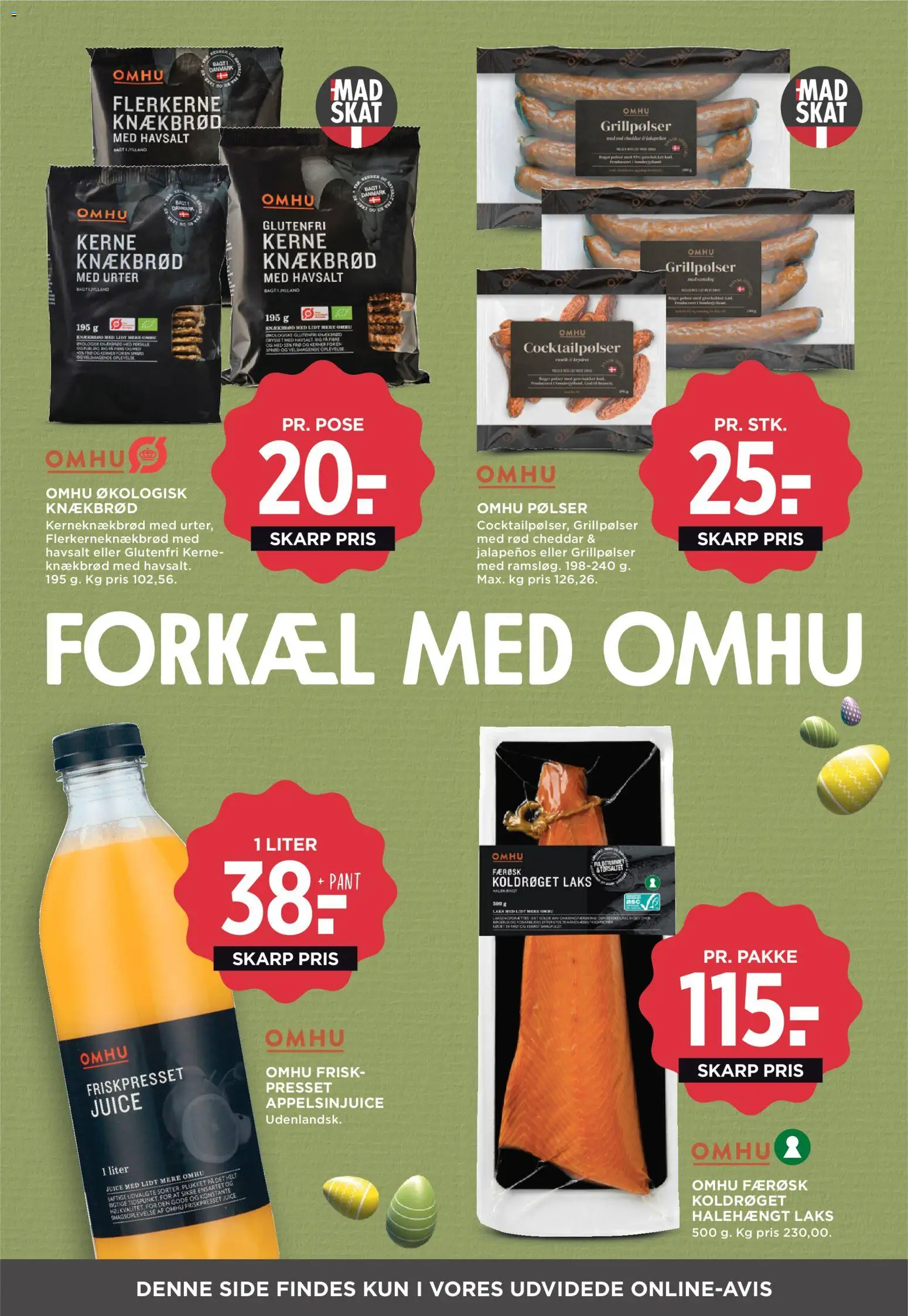 Meny tilbudsavis – gyldig fra 27.03.2026 | Side: 14 | Produkter: Juice, Cocktailpølser, Appelsinjuice, Aparelho de barbear