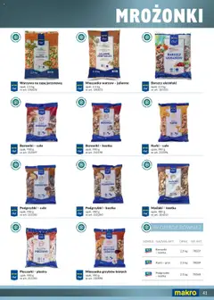 Makro Gazetka - Katalog produktów dla profesjonalnej Gastronomii od 21.02.2025 | Strona: 41 | Produkty: Barszcz, Pieczarki, Mieszanka warzyw, Warzywa