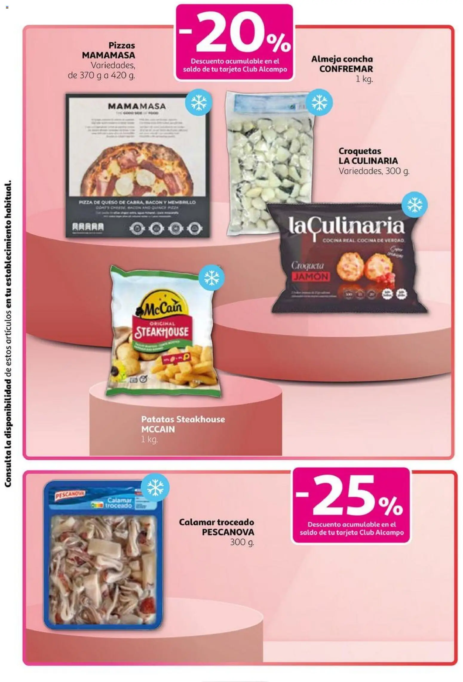 Alcampo - Club Nacional  │ válido desde el 23.10.2025 | Página: 9 | Productos: Jamón, Pizza, Cocina, Croquetas