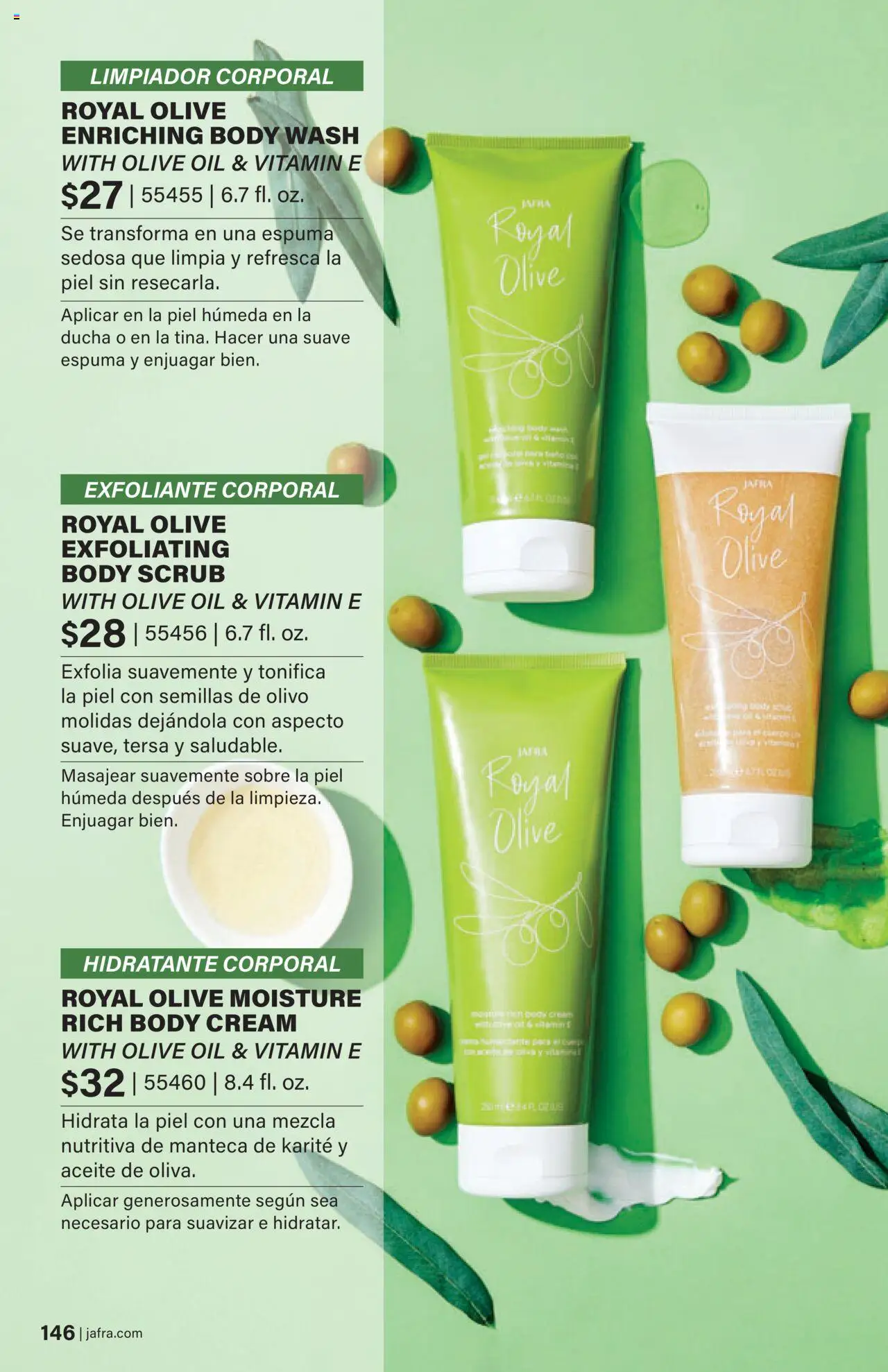 JAFRA folleto │ válido desde el 01.08.2025 | Página: 146 | Productos: Aceite, Γαύρος, Exfoliante corporal, Body